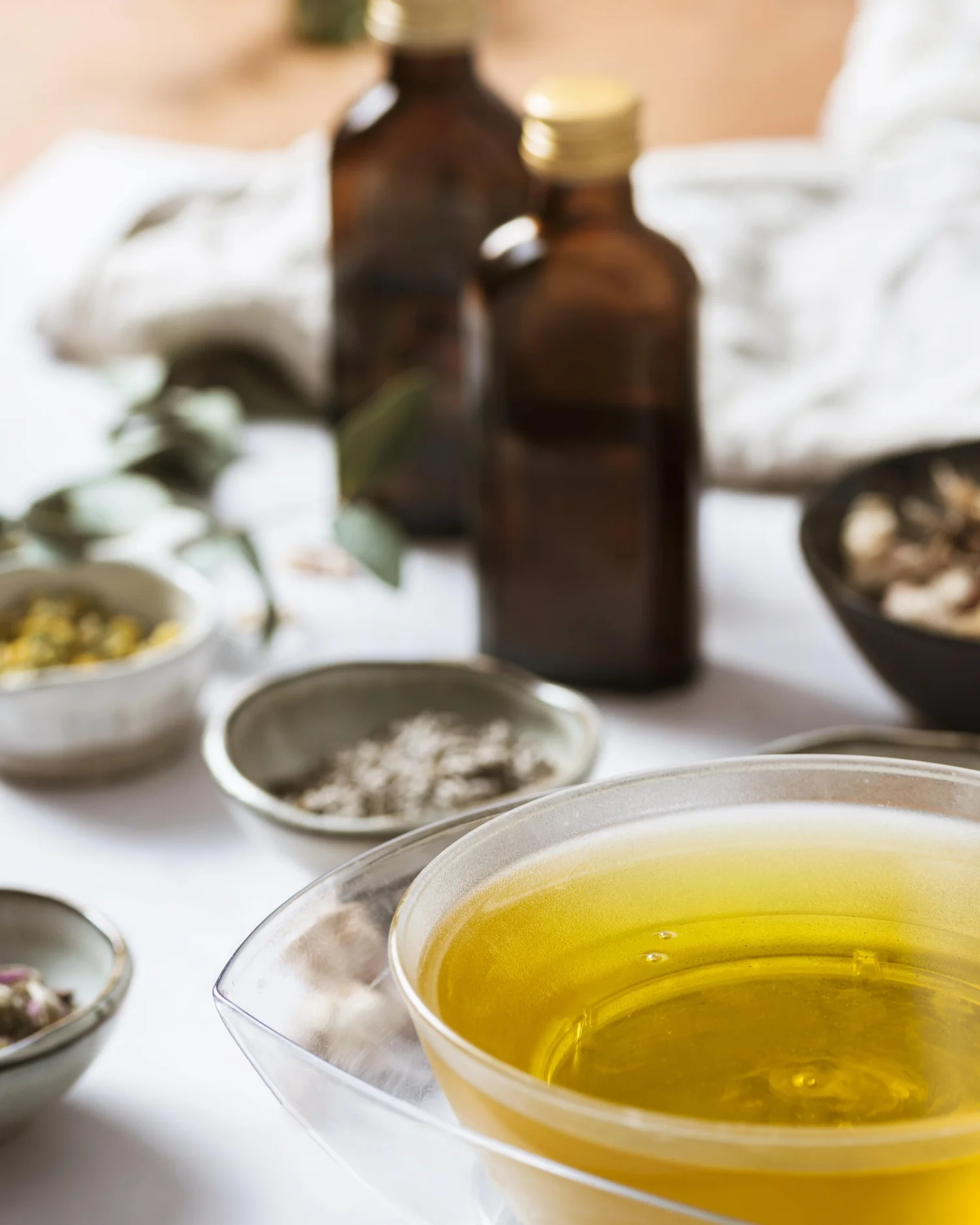 Herbal oil and dried botanicals