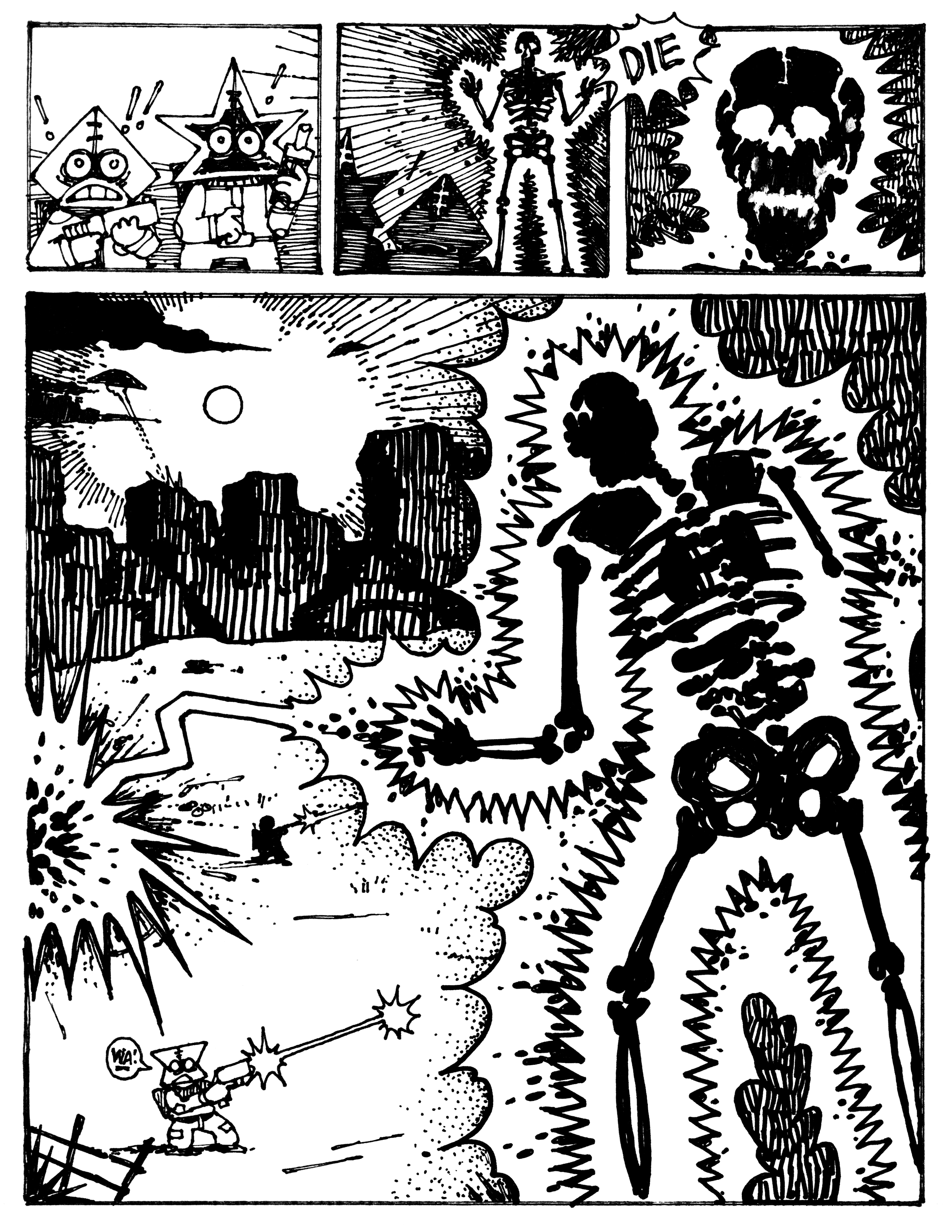 Excerpt from "Portal Head" - 2023, Comics of the Fantastic, Undergrad
