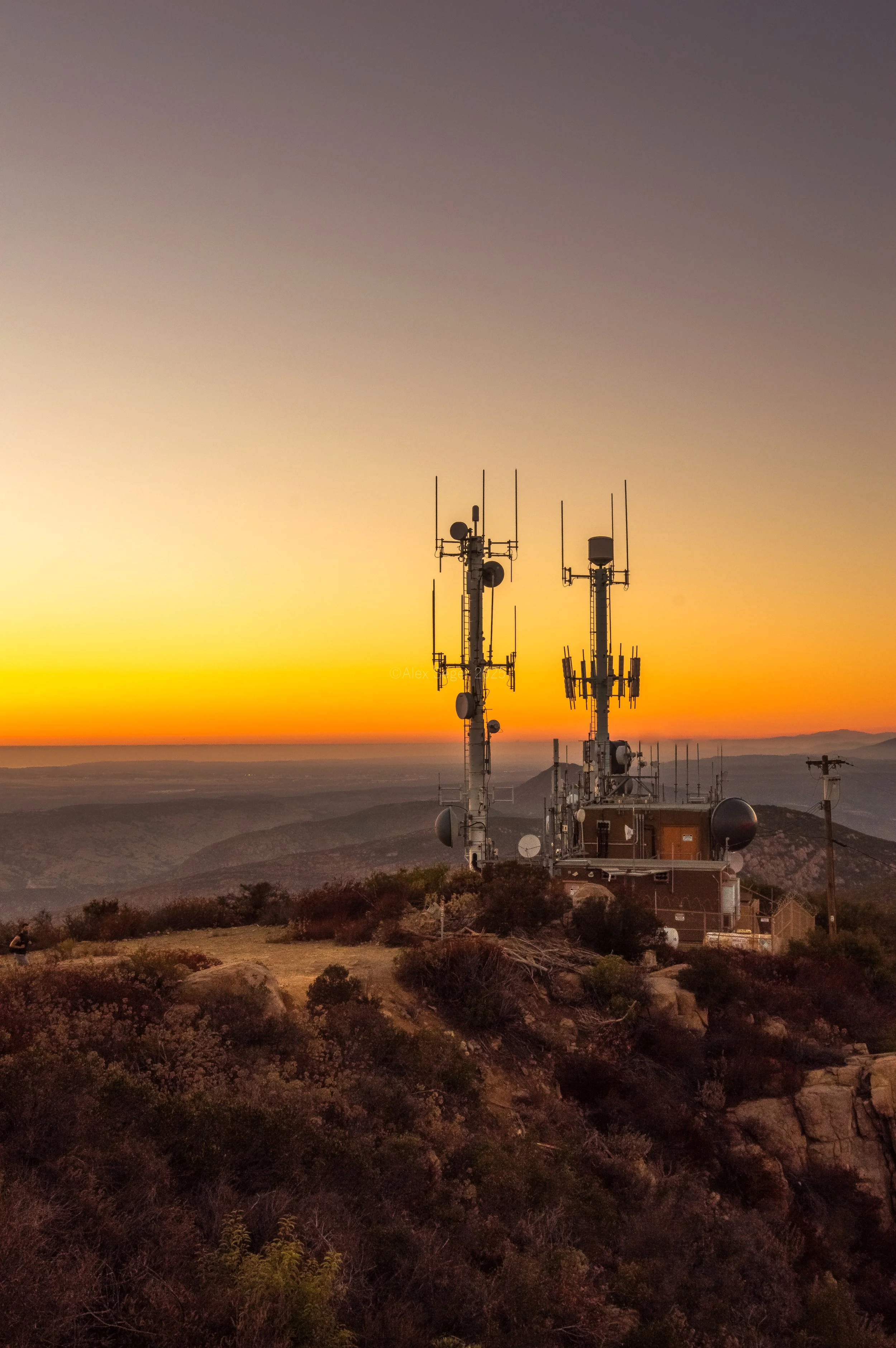 Cowles Mountain Signal | San Diego Sunset Ridge Print