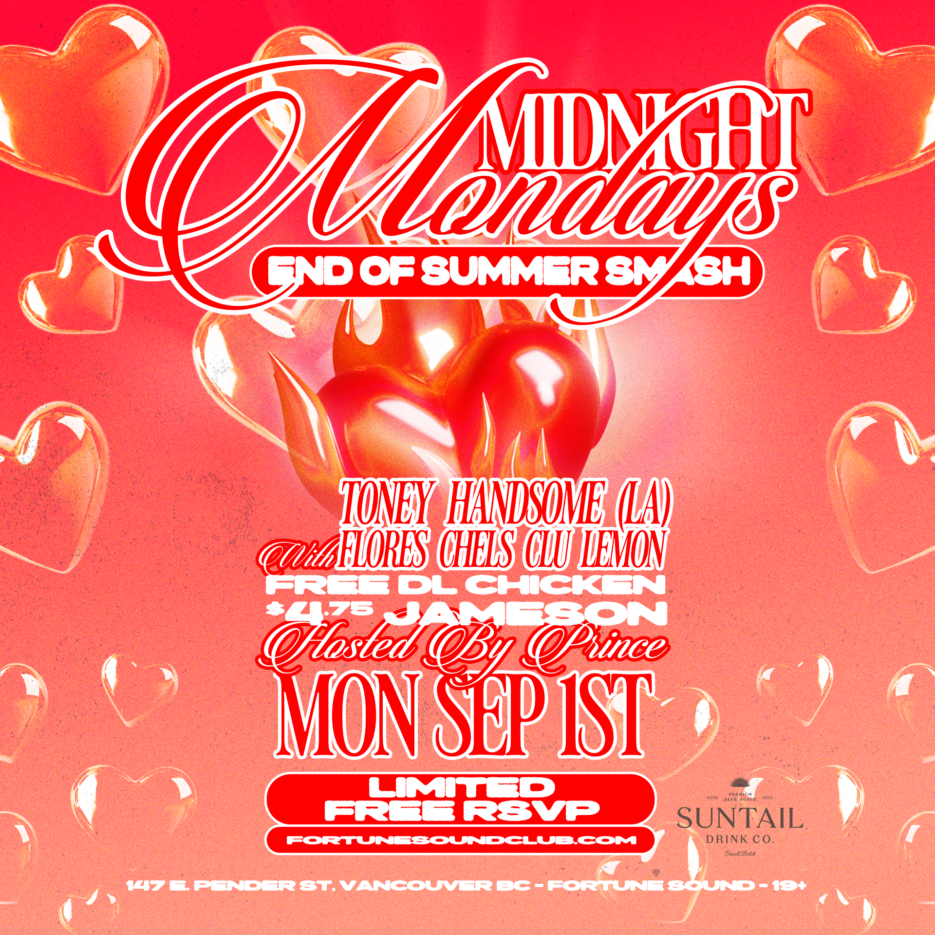 TONEY HANDSOME (LA) AT MIDNIGHT MONDAYS SUMMER CRUSH