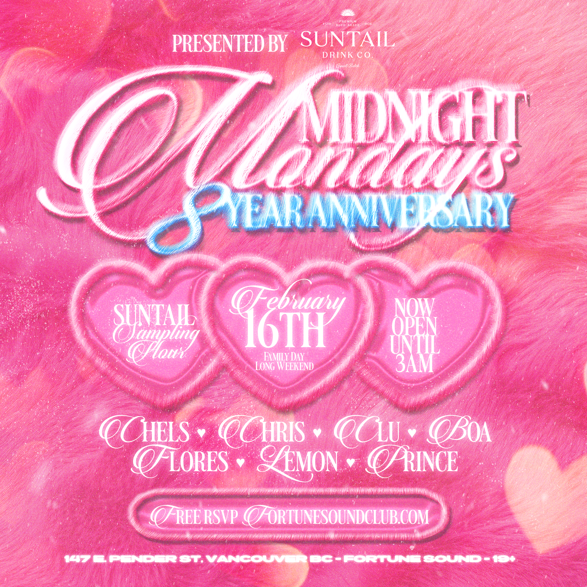 MIDNIGHT MONDAYS 8 YEAR ANNIVERSARY