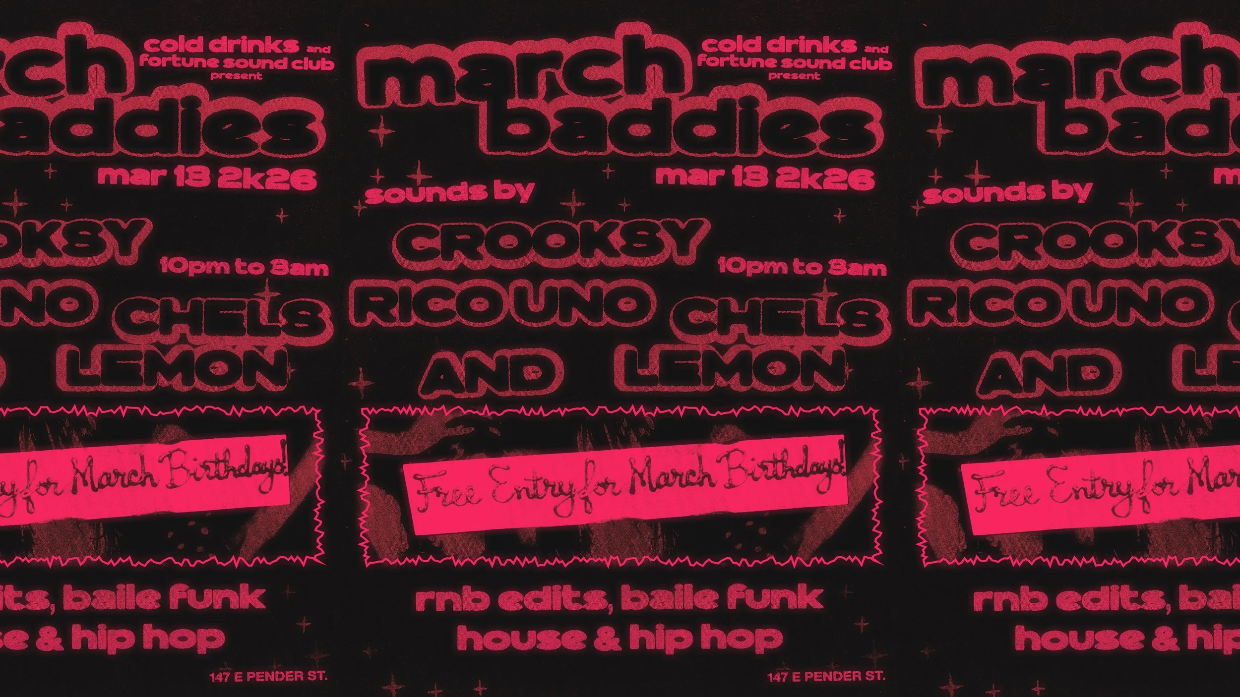 COLD DRINKS AT HAPPY ENDING FRIDAYS