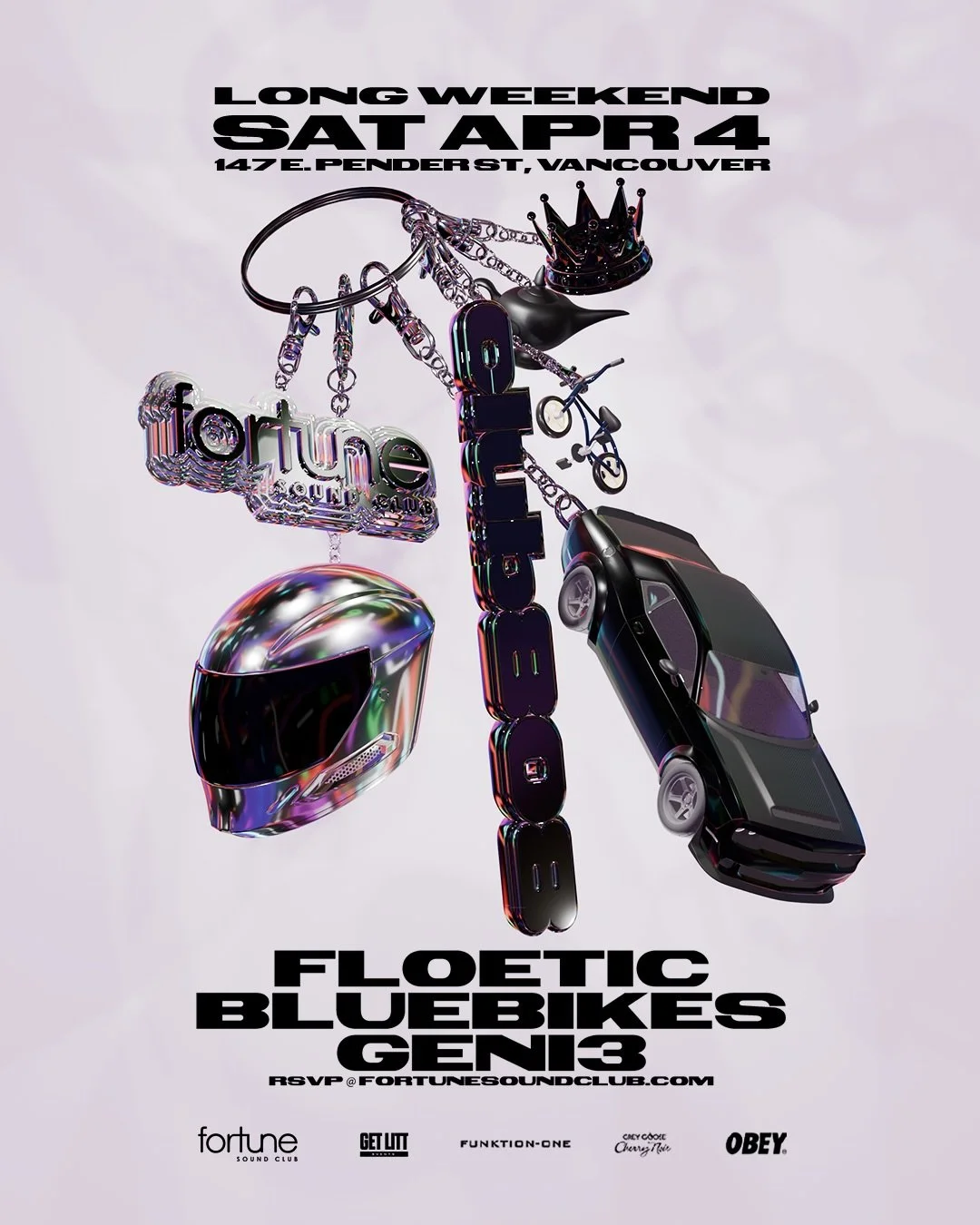 💽 Whip out the boat and hit no breaks 🌊 CLUB808 motion returns Saturday, April 4th long weekend ‼️
Playboi Carti, Drake, Yeat, J Cole, Chief Keef ++ more bumping all night w @mrfloetic @geni3 @bluebikess 🫨

get on the list ~ fortunesoundclub.com ⛓