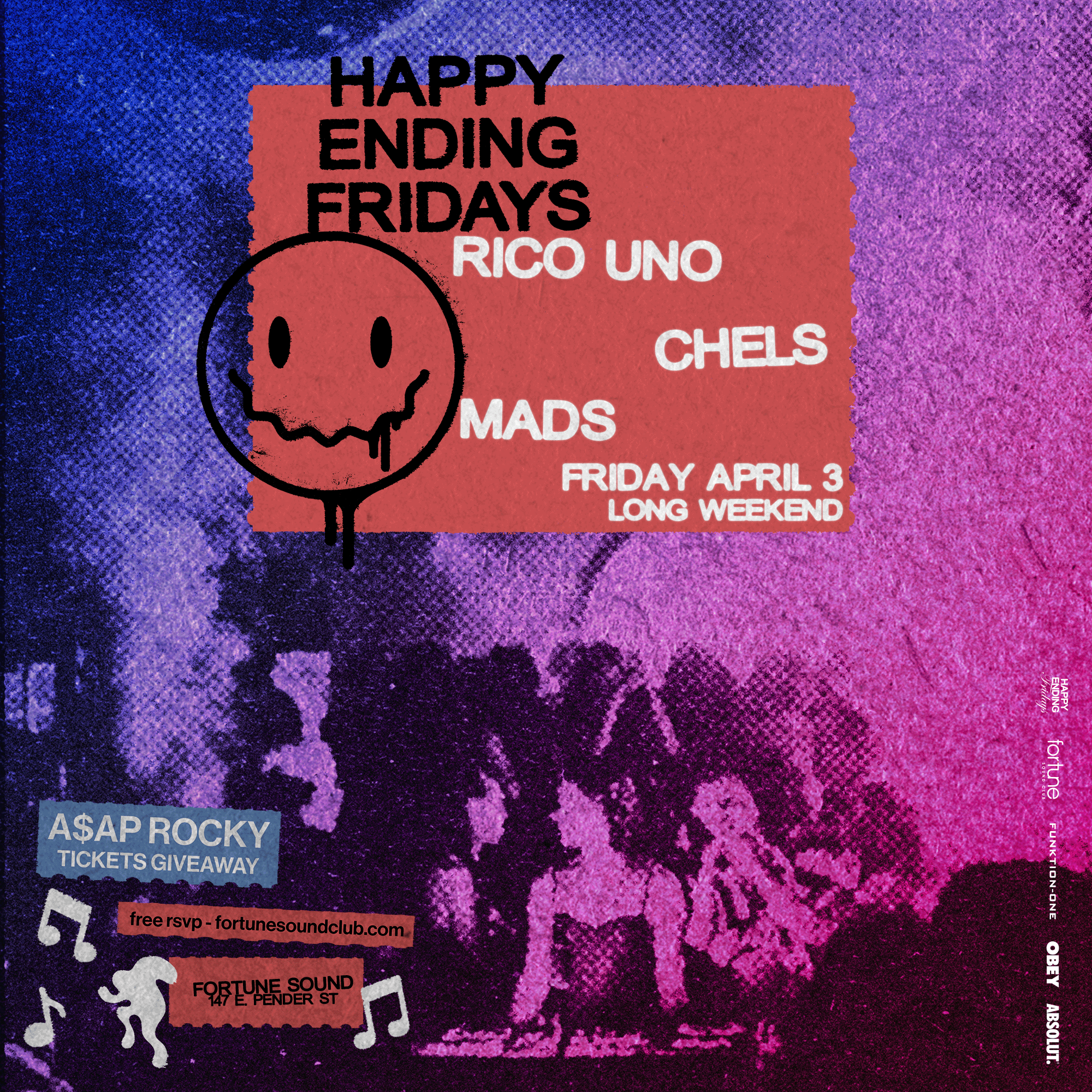 HAPPY ENDING FRIDAYS LONG WEEKEND