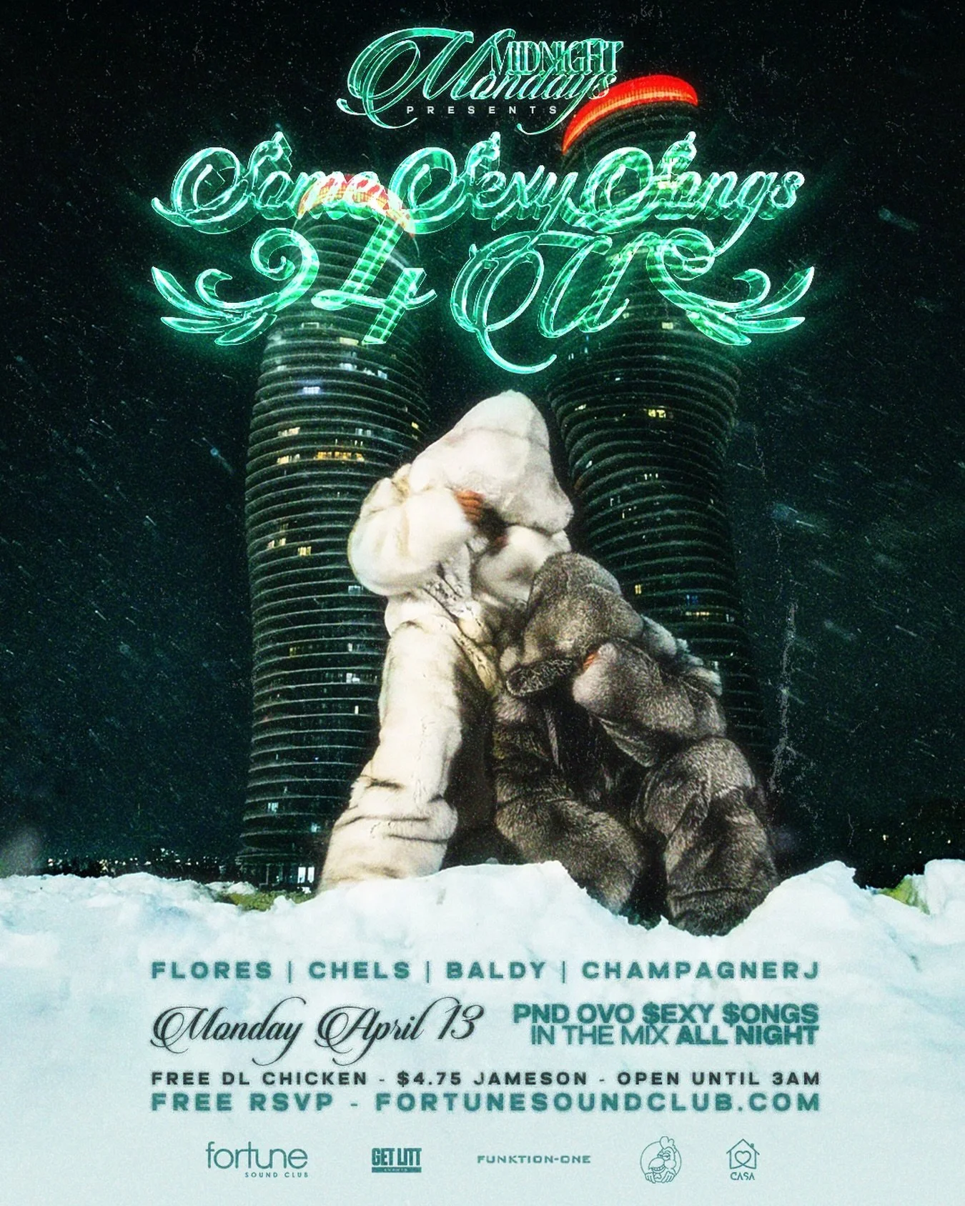 Some Sexy Songs 4 U at this weeks #MidnightMondays ❤️&zwj;🔥
R&amp;B all night + free @dlchicken &amp; $4.75 Jameson

sounds by @mrchristianflores @chelsiedelr @baldyloxvintage @champagnerjjj hosted by @westfreshprince 

Win Some Sexy Songs 4 U on vi