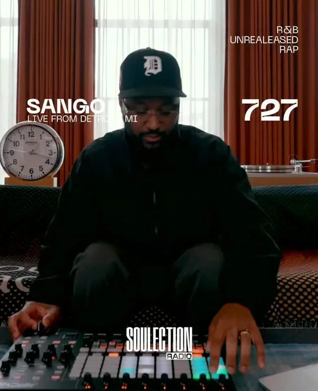 ‼️ NEW MIX ALERT ‼️ Soulection&rsquo;s OG @sango_  live from Detroit for Soulection Sundays Episode 727 on @AppleMusic 1. 128 tracks. No breaks.⁠ This is what a takeover actually looks like.⁠
⁠
Catch him live and direct on Saturday, June 13th at @for