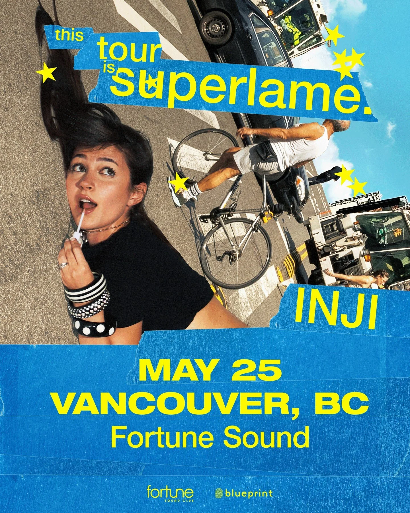 🌟 TONIGHT 🌟 INJI @injiverse brings her &ldquo;this tour is superlame.&rdquo; to @fortunesound with @popmisfit on support!⁠
⁠
Advance tickets are now SOLD OUT ‼️ ⁠Very limited tickets at the door (pls arrive early)
⁠
Doors at 7pm
7:00pm: Pop Misfit
