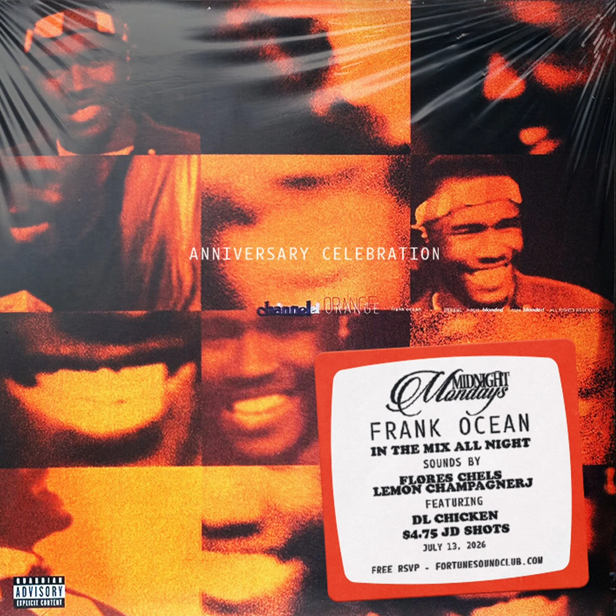 CHANNEL ORANGE ANNIVERSARY CELEBRATION AT MIDNIGHT MONDAYS 