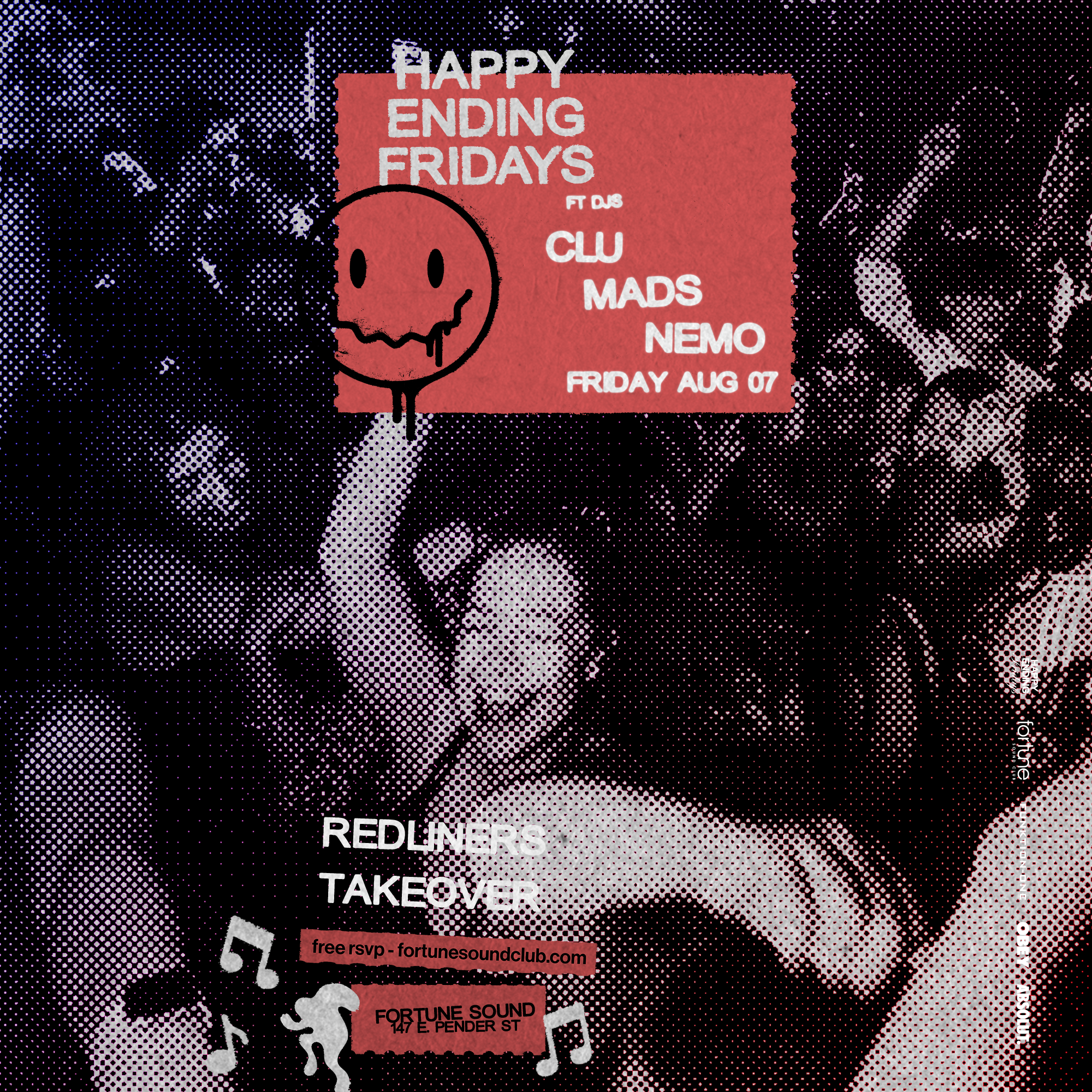 HAPPY ENDING FRIDAYS FT. REDLINERS