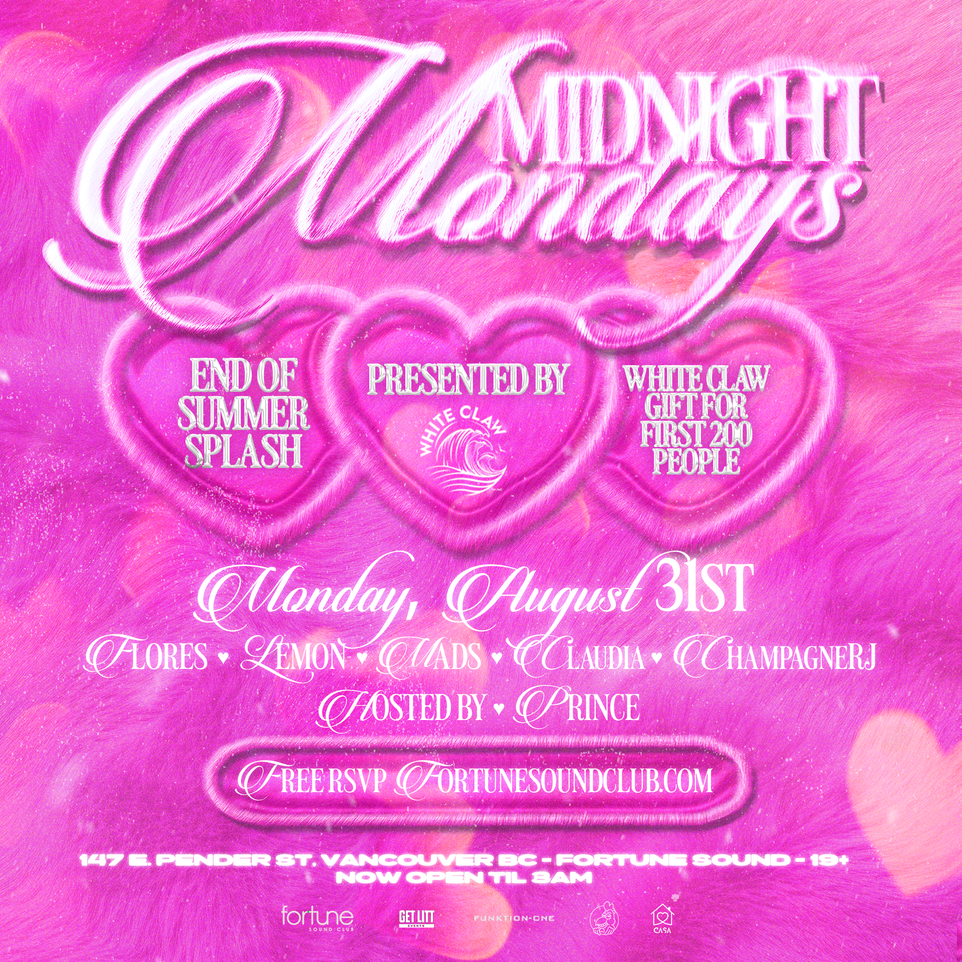 MIDNIGHT MONDAYS SUMMER SMASH PRES BY WHITE CLAW 