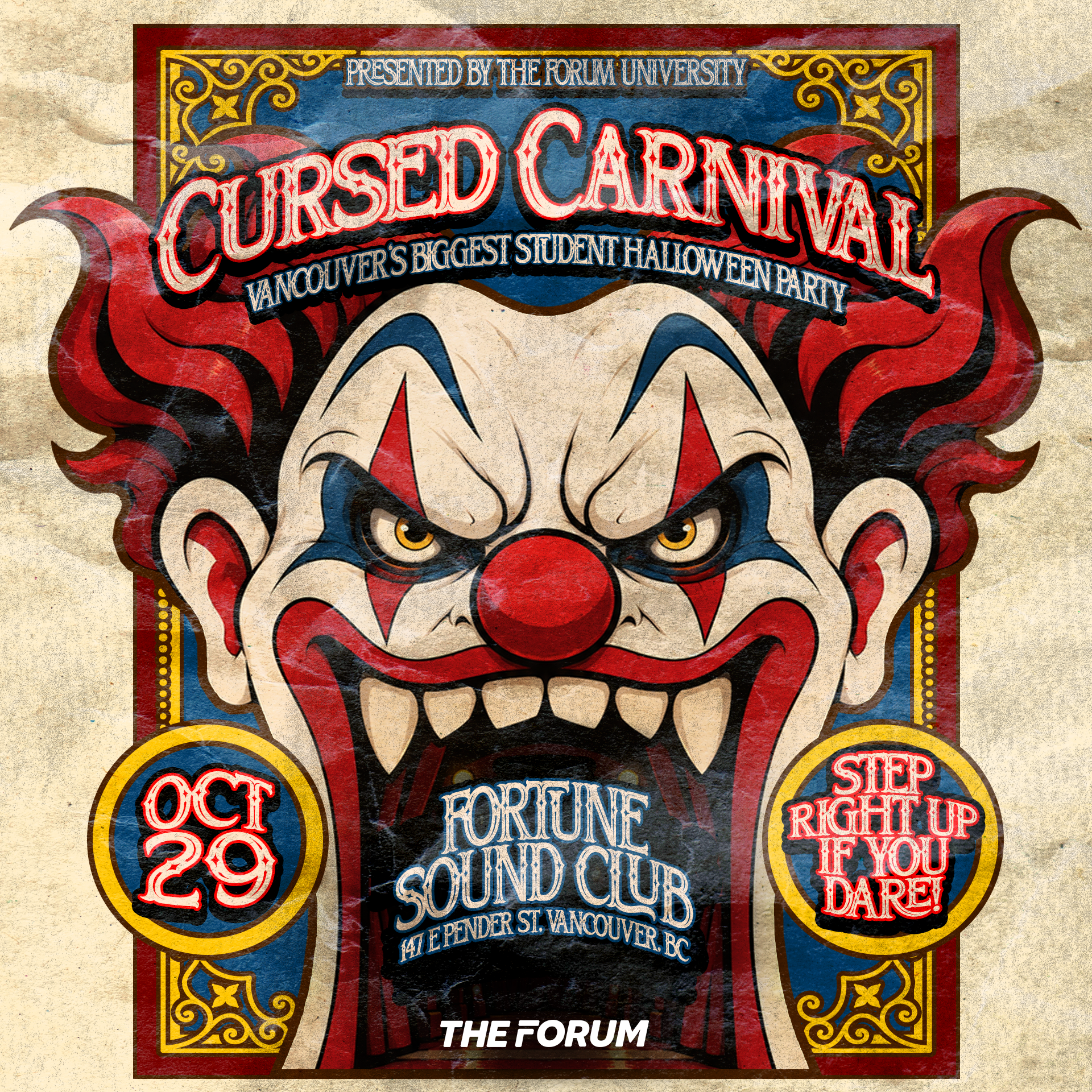 CURSED CARNIVAL PRES BY. THE FORUM