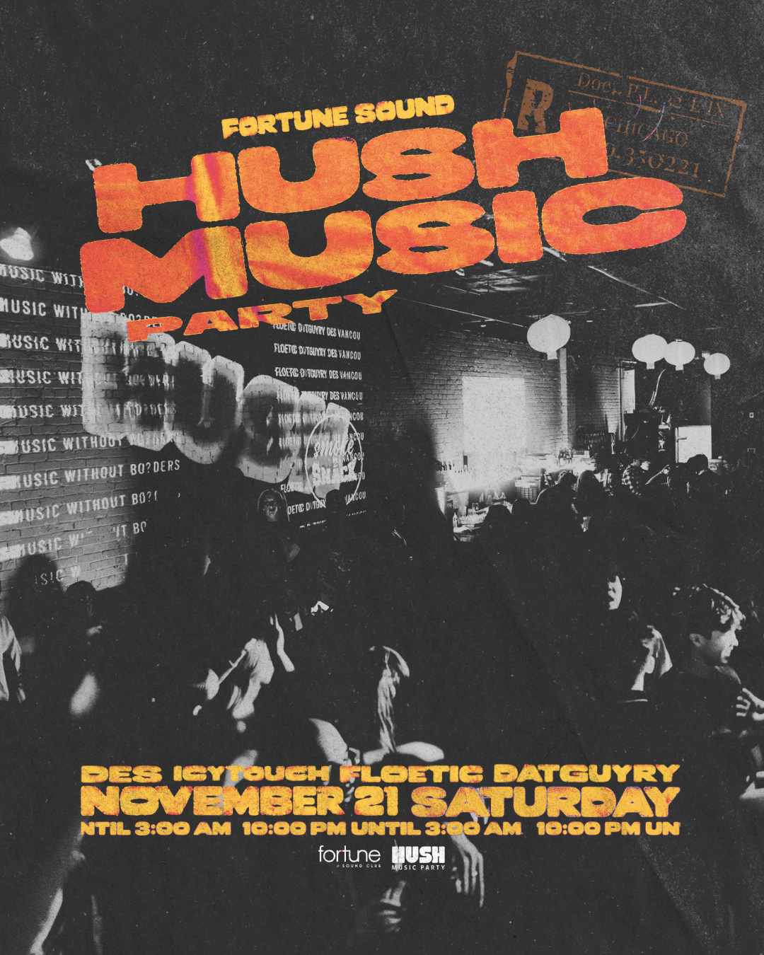 HUSH AT WYA? SATURDAYS