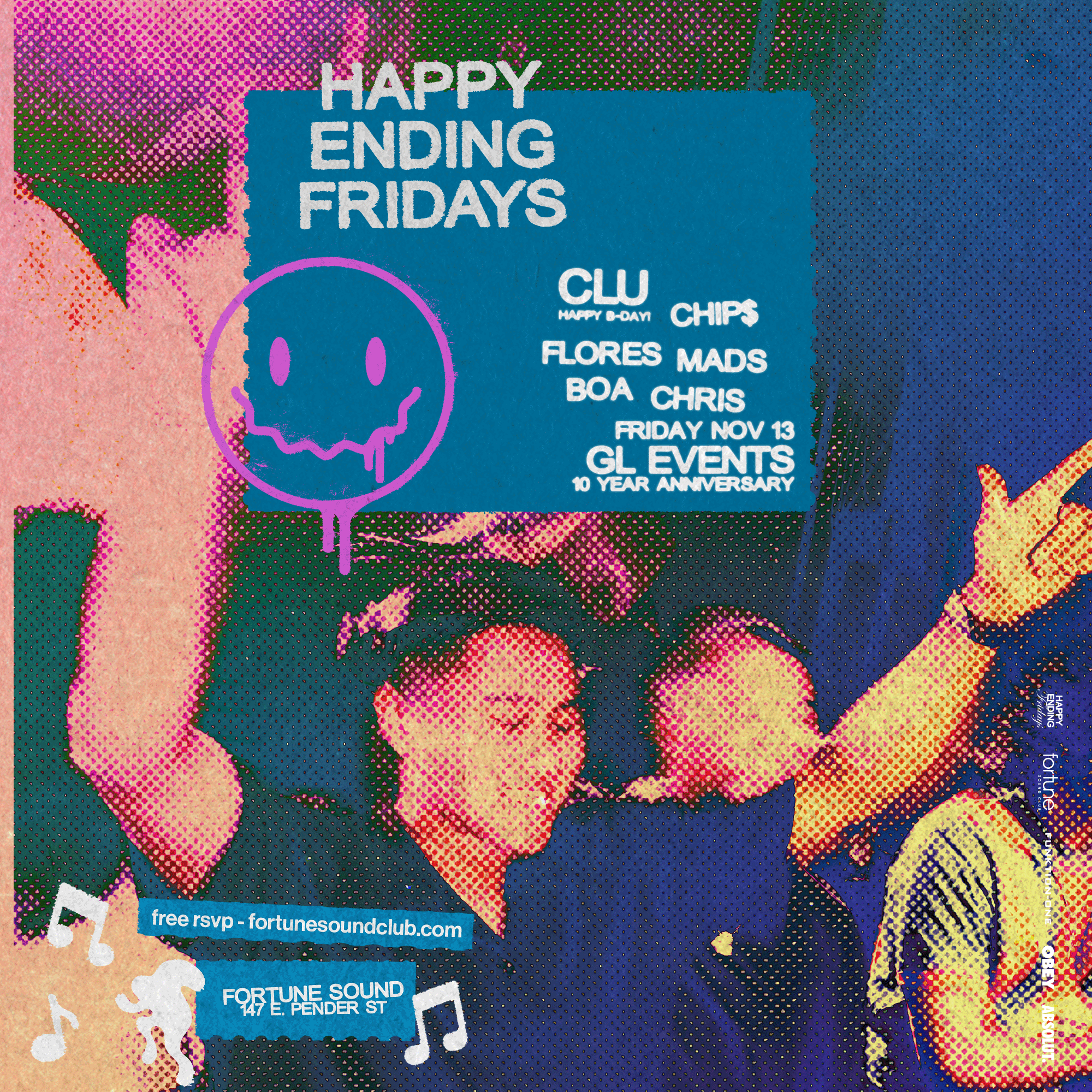 HAPPY ENDING FRIDAYS PRES. GL EVENTS 10YR ANNIVERSARY