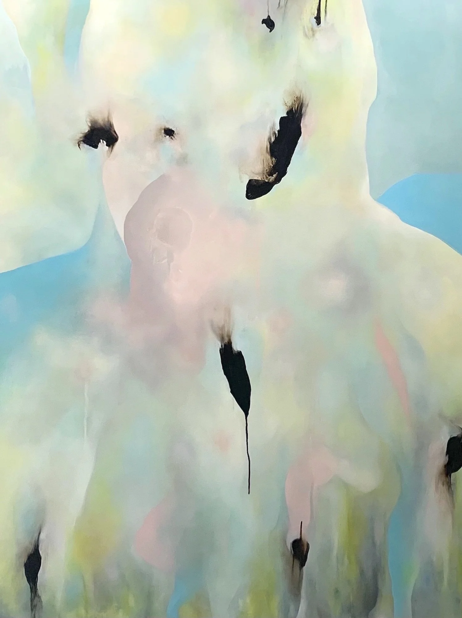 Looking and Melting, 48"H x 36"W, oil on panel, $2200.00