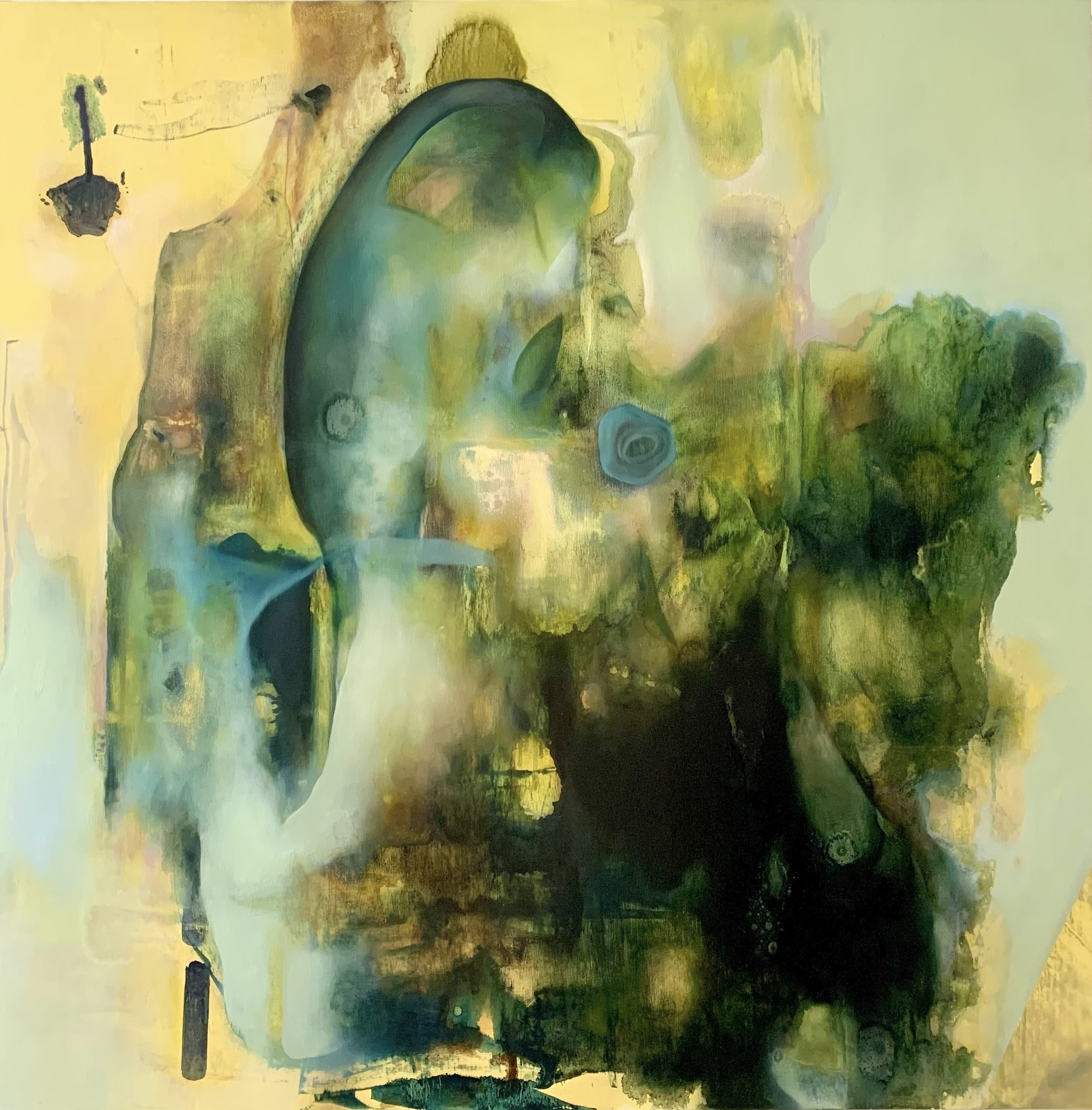Things Hang Together, H36" x W36", oil on panel,  $1620.00