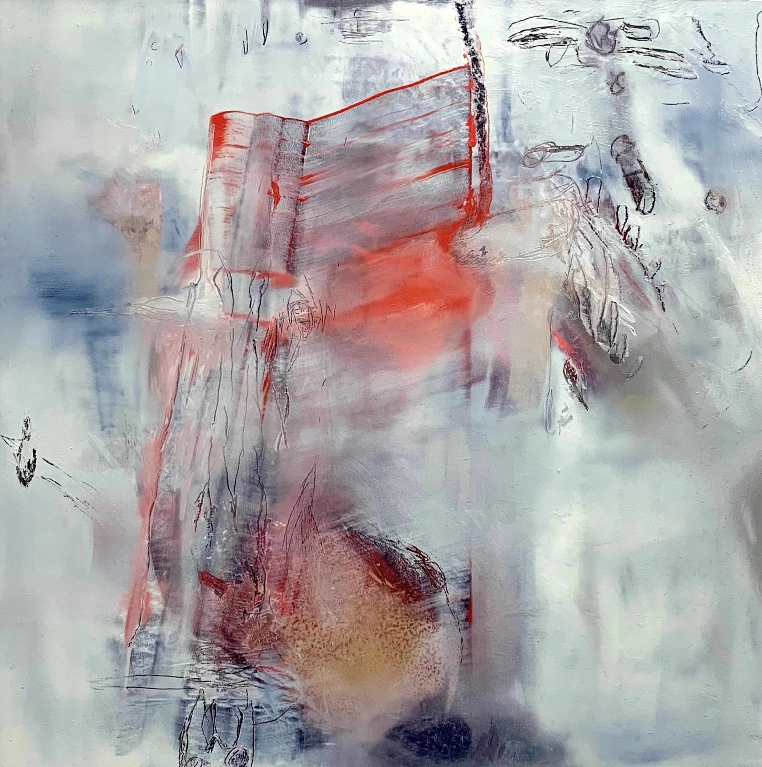 Swoom, H10"x W10", oil on panel (framed), $675.00