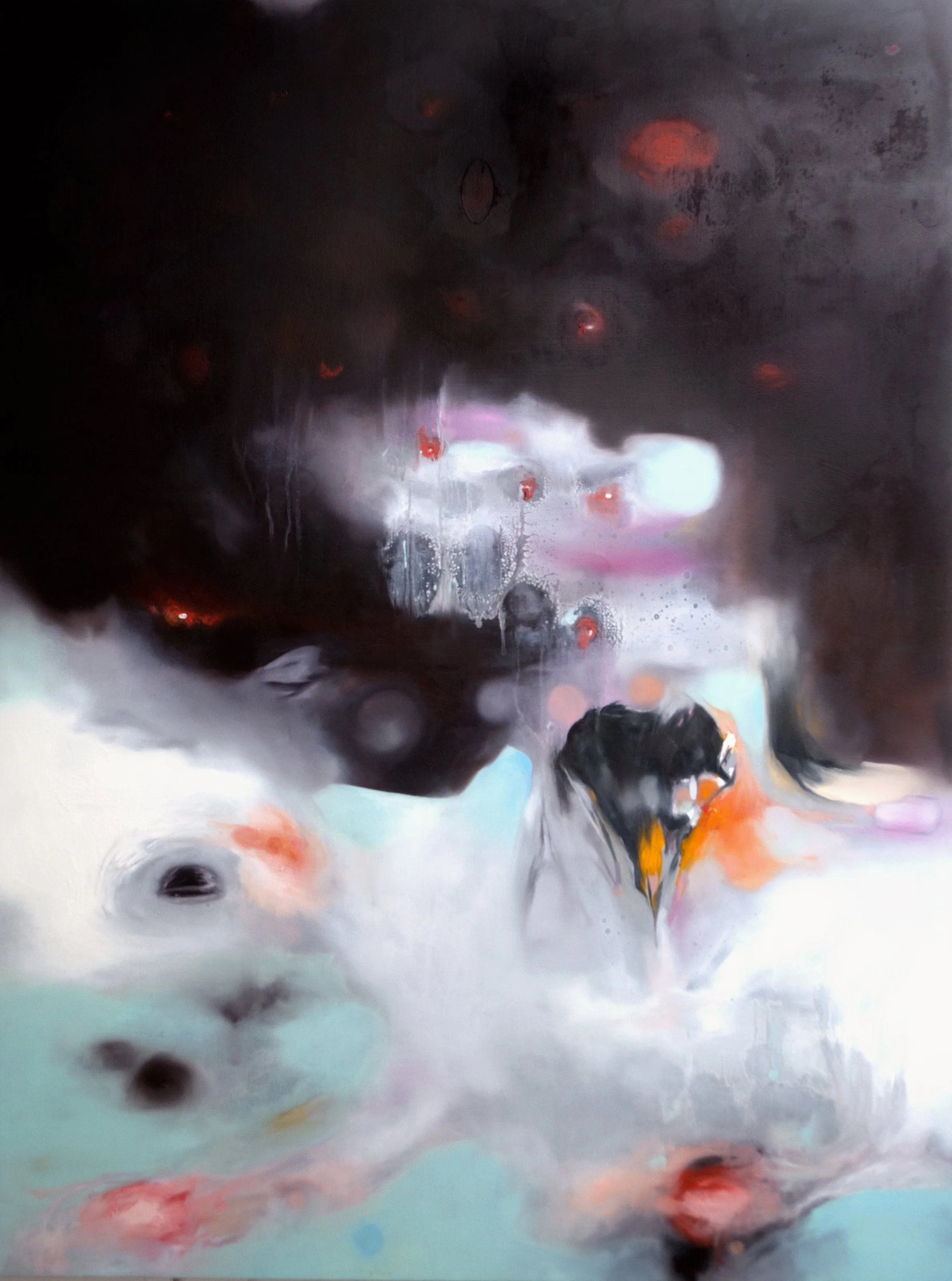 Found Object No. 2, H42" x W36", oil on panel (SOLD)