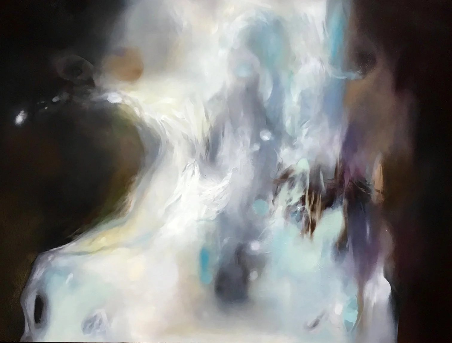 What We Hold, H30" x W40", oil on panel (SOLD)