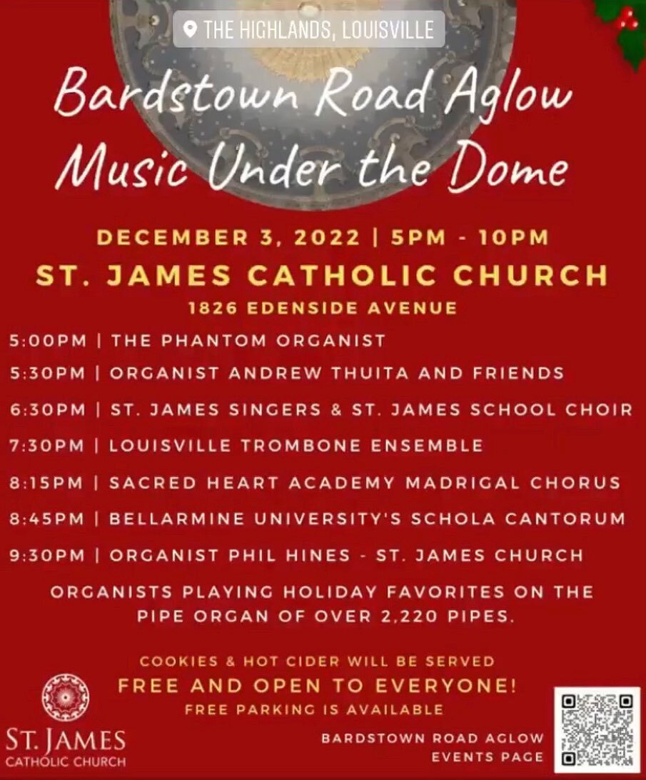 Tonight is Bardstown Road AGlow! Come for the shopping, Christmas cheer, and music!