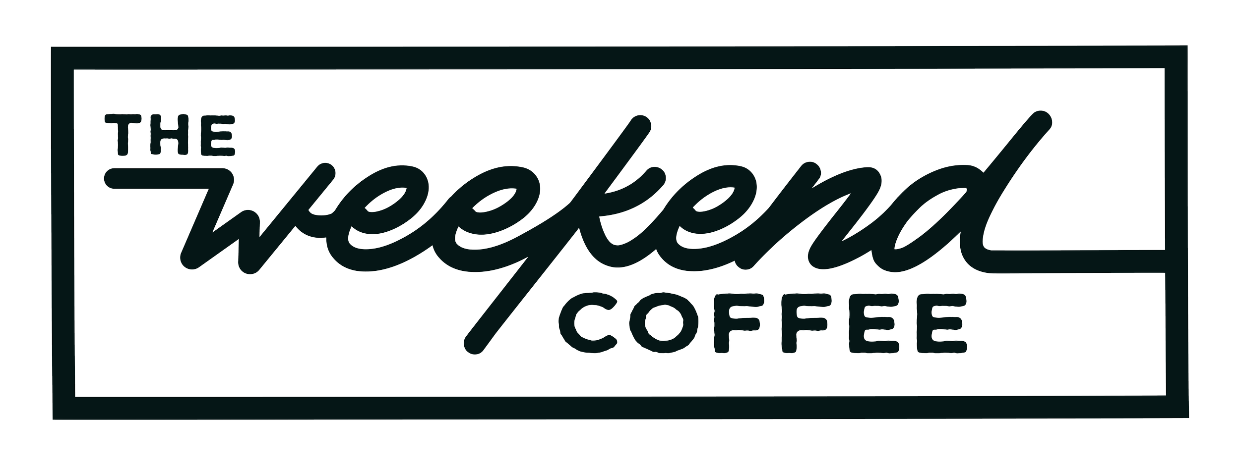 Logo design for The Weekend Coffee, an independent coffee shop located in Snoqualmie, Washington. This brand identity captures the relaxed, welcoming spirit of weekend mornings with a warm, approachable visual style rooted in small-town charm and com
