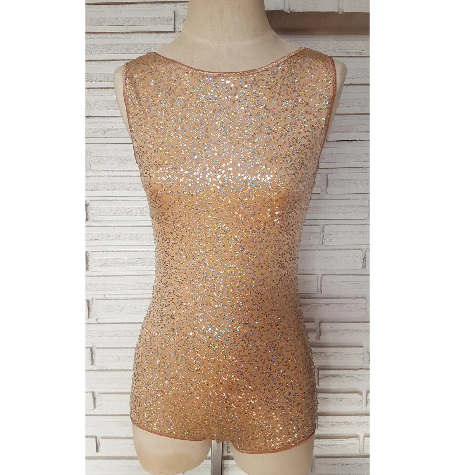 slim fit dress slacks SSYS The Penny Halter Sequin Bodysuit In Black *FINAL SALE* main image 0