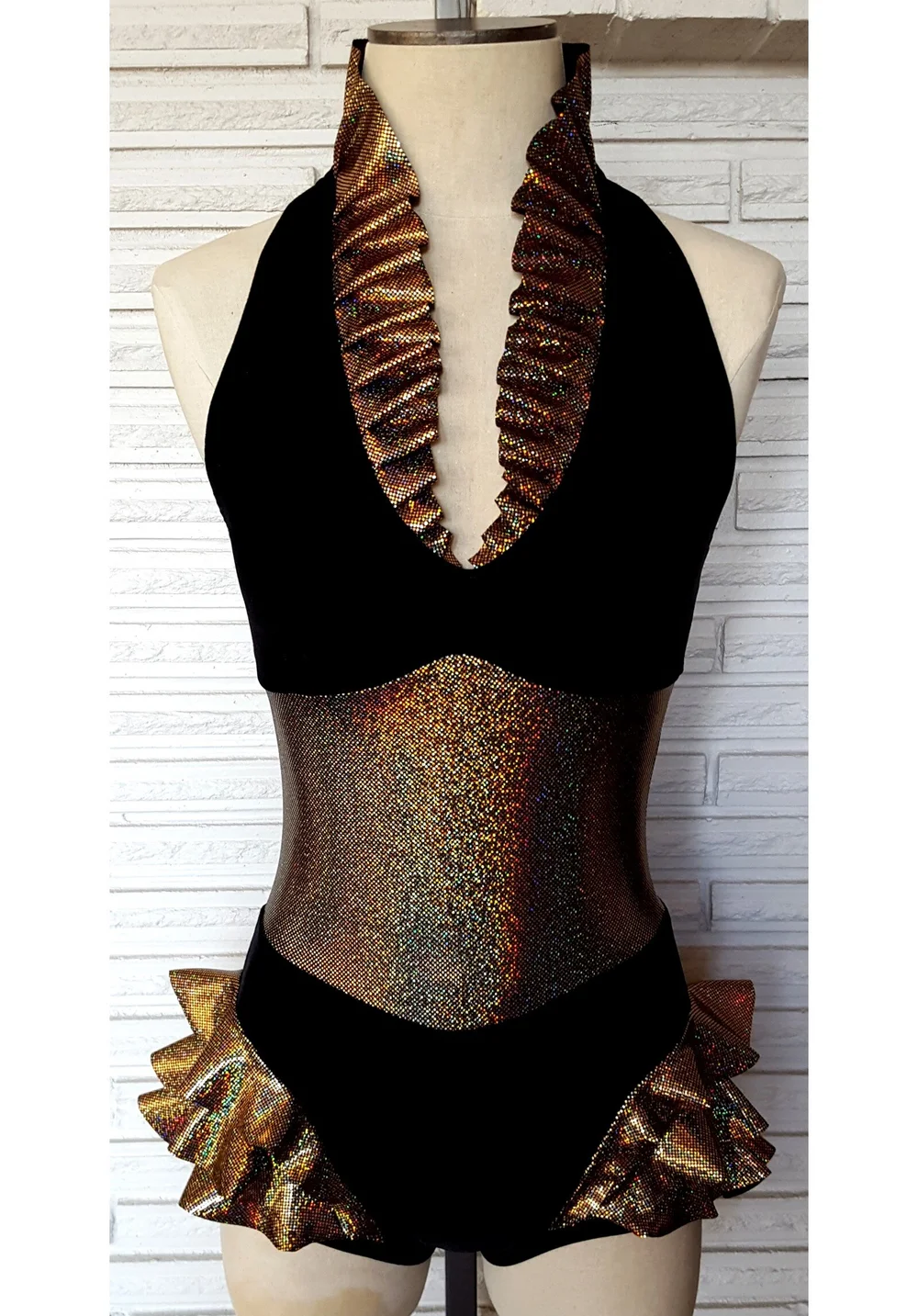 Gold and Black Corset Aerial Costume  Harmony Threads