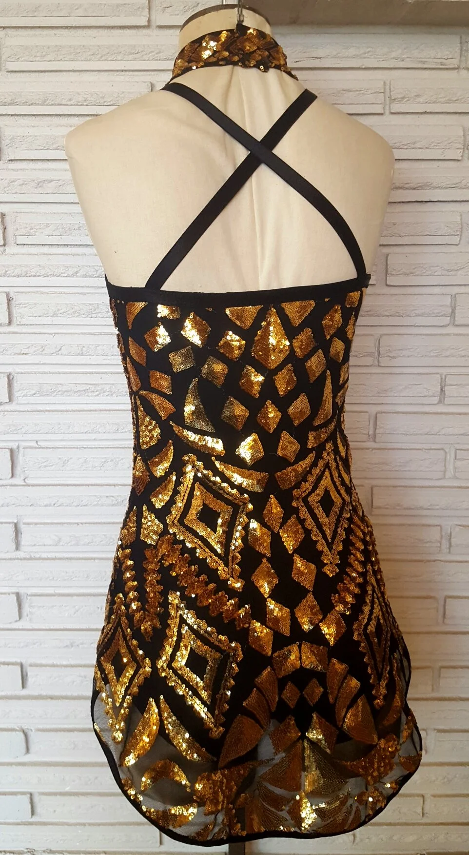 black and gold dress online Black and Gold Maxi Dress with Embroidered Top