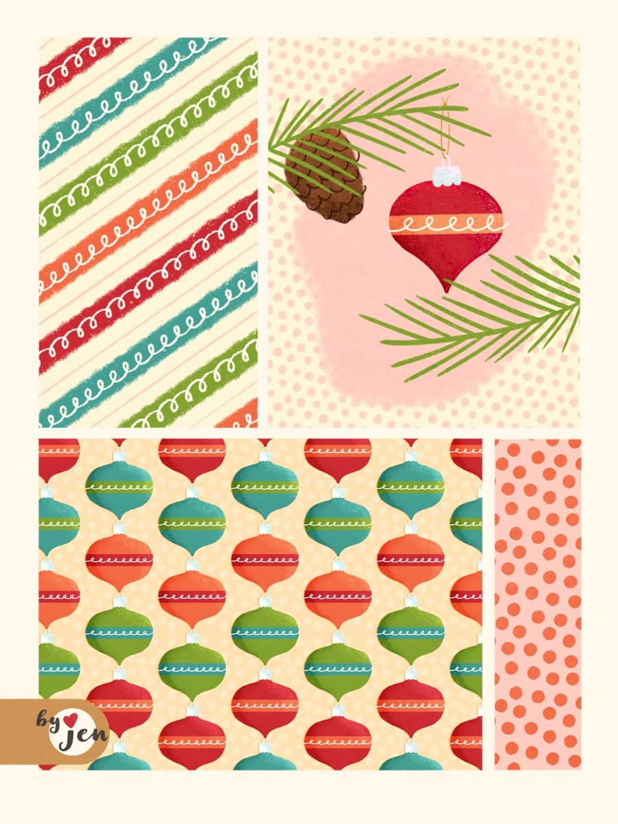 &quot;Sprucing&quot; things up 🎄

I've been working on some new collections and this holiday collection makes my heart so happy. Christmas is my favorite time of year and its pretty much Christmastime. I just love these cheerful colors and the midce