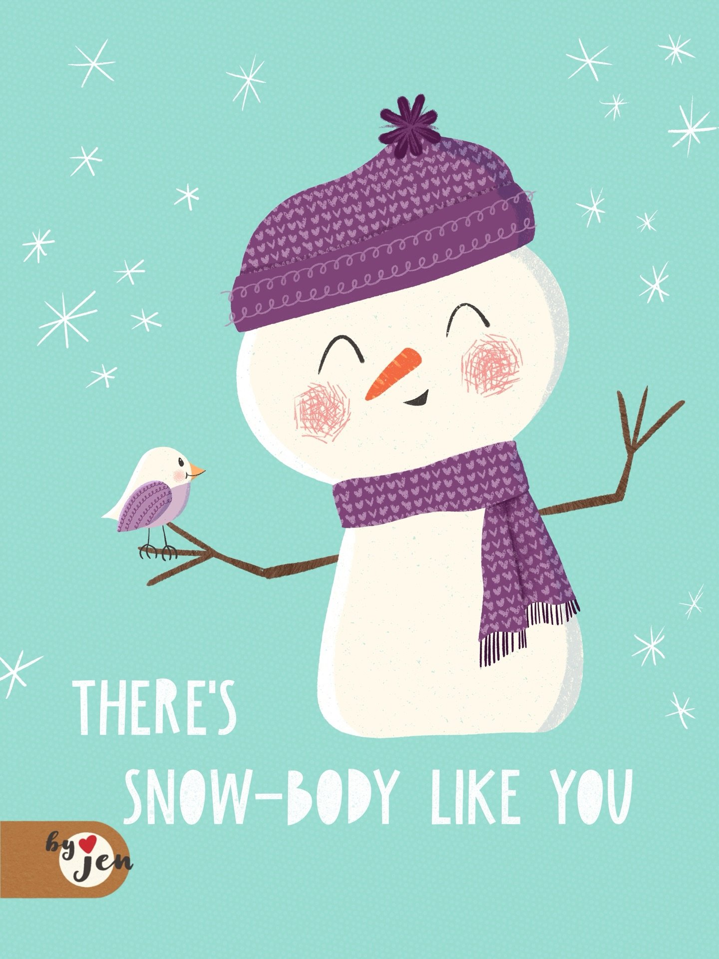 You mean &ldquo;snow&rdquo; much to me ❄️

This sweet snowman and bird friend is to honor my grandma whom we lost on Monday at 95 years old 💜 She loved purple, snowmen, and birds among so many other things. There was &ldquo;snow-body&rdquo; like her