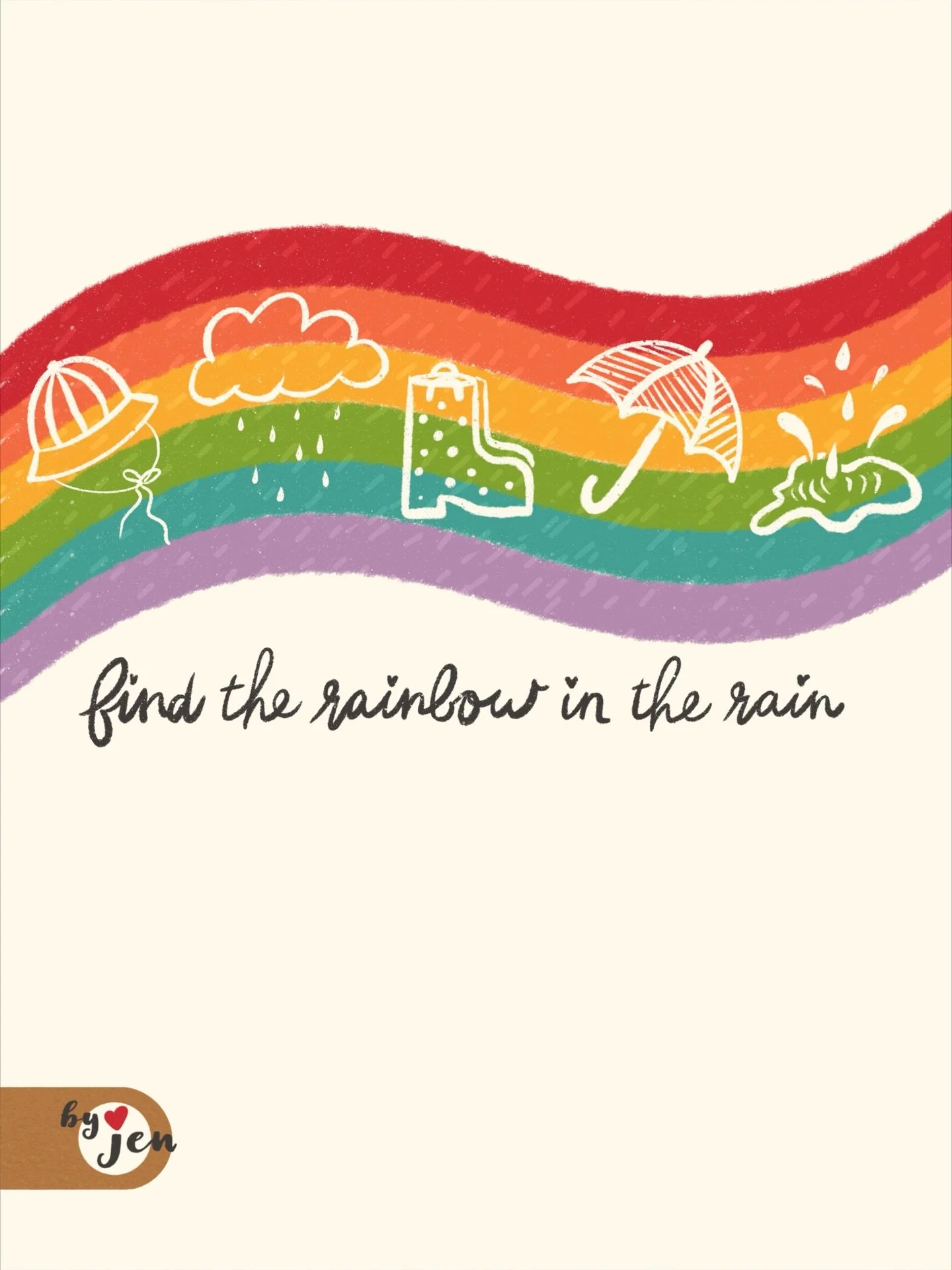 You can&rsquo;t have a rainbow without a little rain 🌈

Day Two: Boots. I decided on rain-boots, playing in the rain, and finding the rainbow in the stormy times. And a little nostalgic music with Kermit the Frog with The Rainbow Connection. I just 