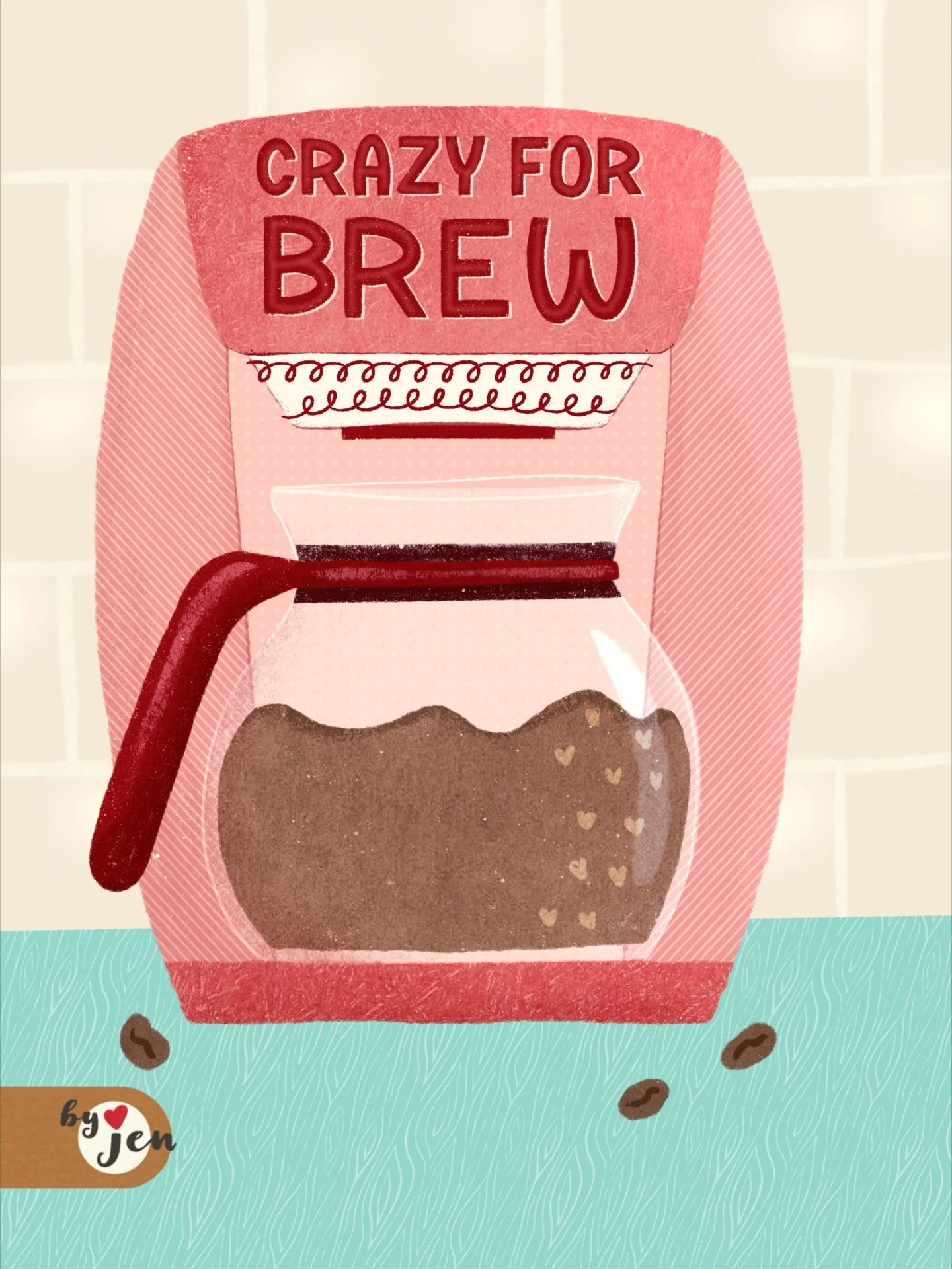 Where&rsquo;ve you &ldquo;bean&rdquo; all my life? ☕️💌

Day Six: Coffeemaker. I&rsquo;m feeling very Valentine inspired. What can I say, I&rsquo;m a hopeless romantic Pisces and hearts are my favorite &hearts;️

🏷️ #75art &bull; #75artwithgenna &bu