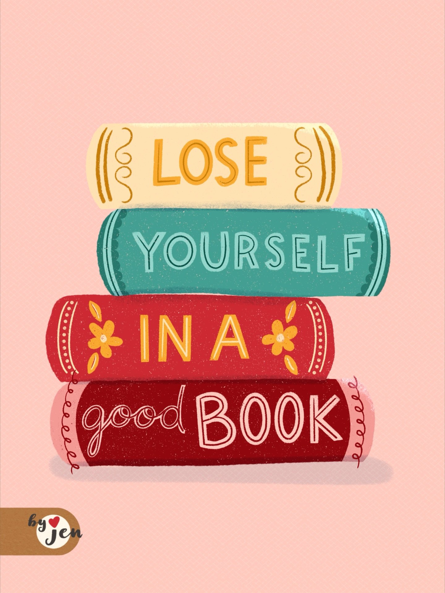 Don&rsquo;t go booking my heart &hearts;️📖

Day Seven: Books. Today I redid some old using my current style and color palette &hearts;️ This change is so much fun to witness.

🏷️ #75art &bull; #75artwithgenna &bull; Greeting card design &bull; pun 