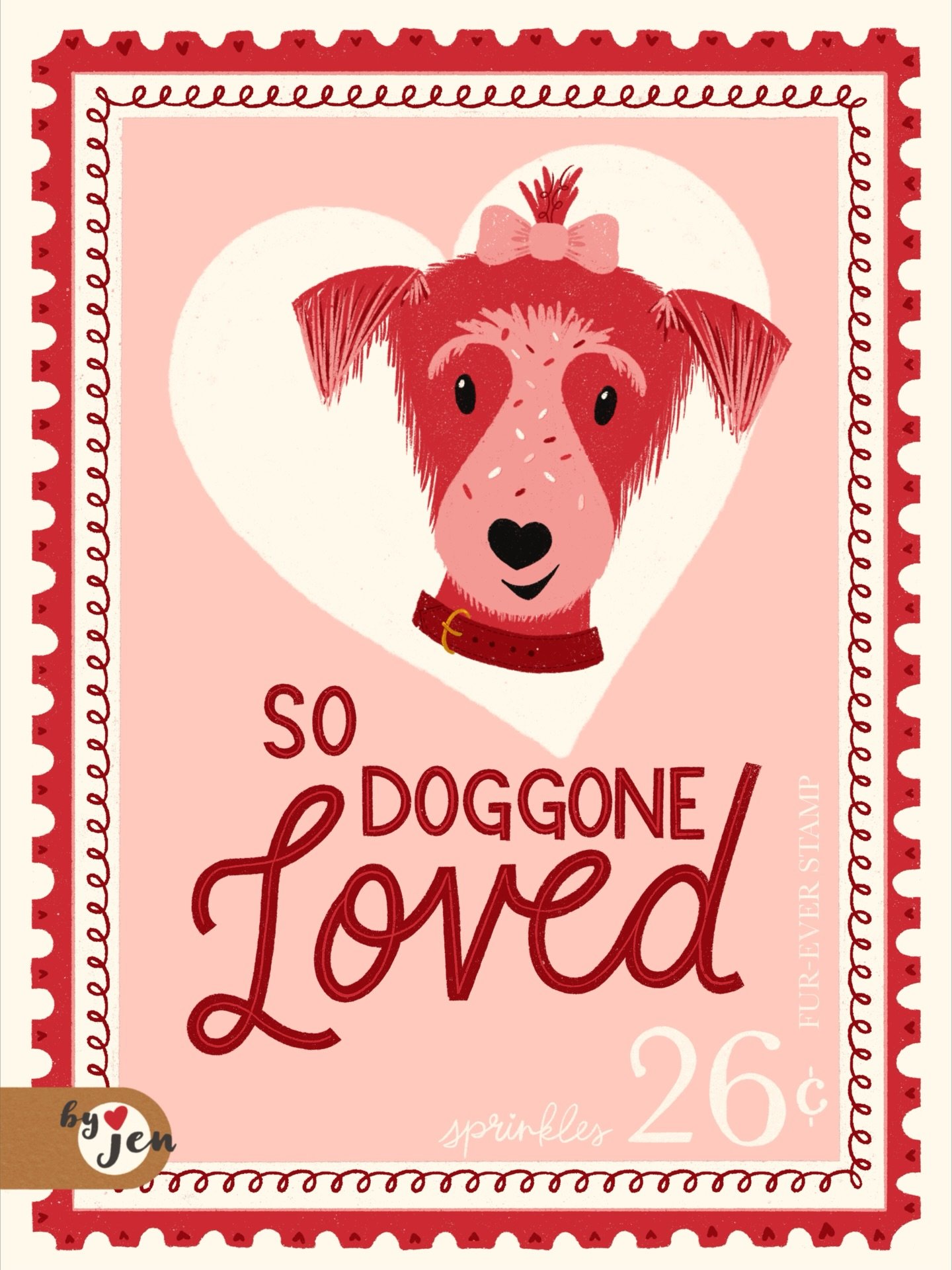 Fur-ever loved, never fur-gotten &hearts;️

I&rsquo;m pausing 75 Art to share an illustration for Week One: Sweet Delivery in the Puppy Love Art Challenge 2026, hosted by: @aralma_design @krissy_mast_art @lack.studio @mollymariepea @papergrapeprints 