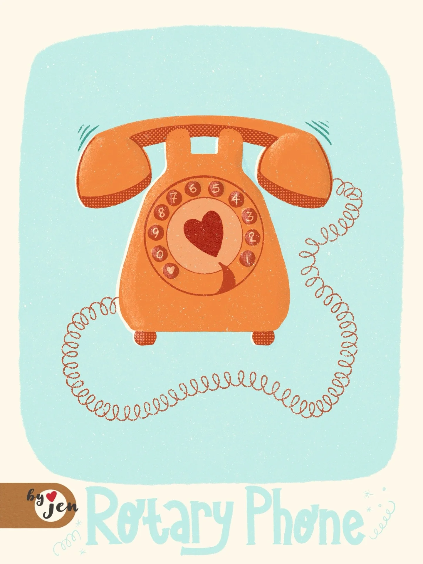 Stay &ldquo;connected&rdquo; to your heart. Don&rsquo;t &ldquo;hang up&rdquo; on your dreams 📞✨

Day 31: Rotary Phone - Still catching up with my #100dayproject - the Midcentury Joy Project: simple reminders of joy created with a little midcentury f