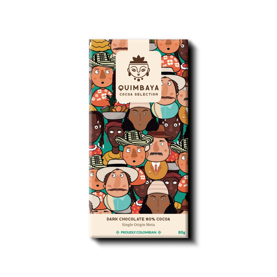 Schokolade 80% Kakao aus Putumayo, Kolumbien, vegan_Vorderseite.png