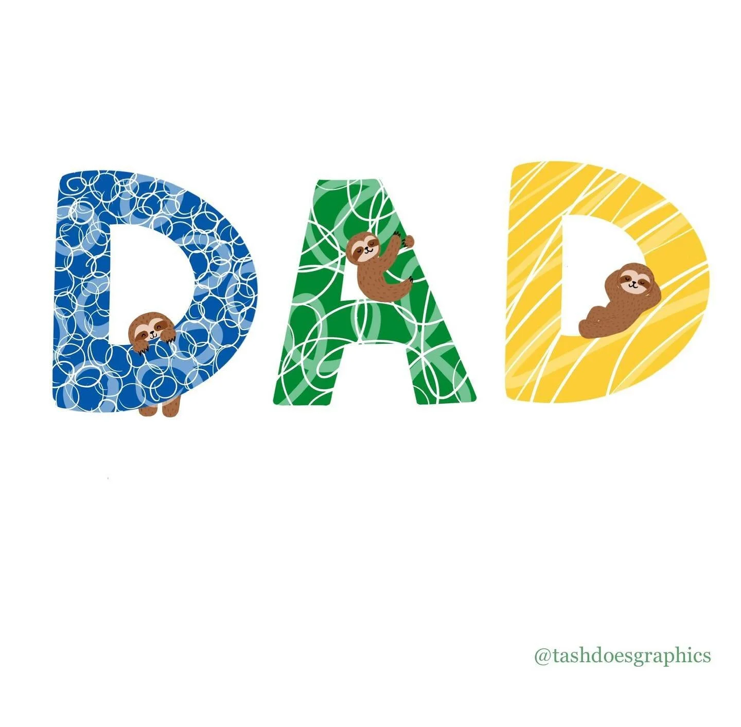 happy father&rsquo;s day to all dads/father figures, especially mine. 

#happyfathersday #fathersday #dadsofinstagram #dads #sloths #slothsofinstagram #love #animalillustration #slothillustration #cute #slothlove #dadlife #personalised #family #illus