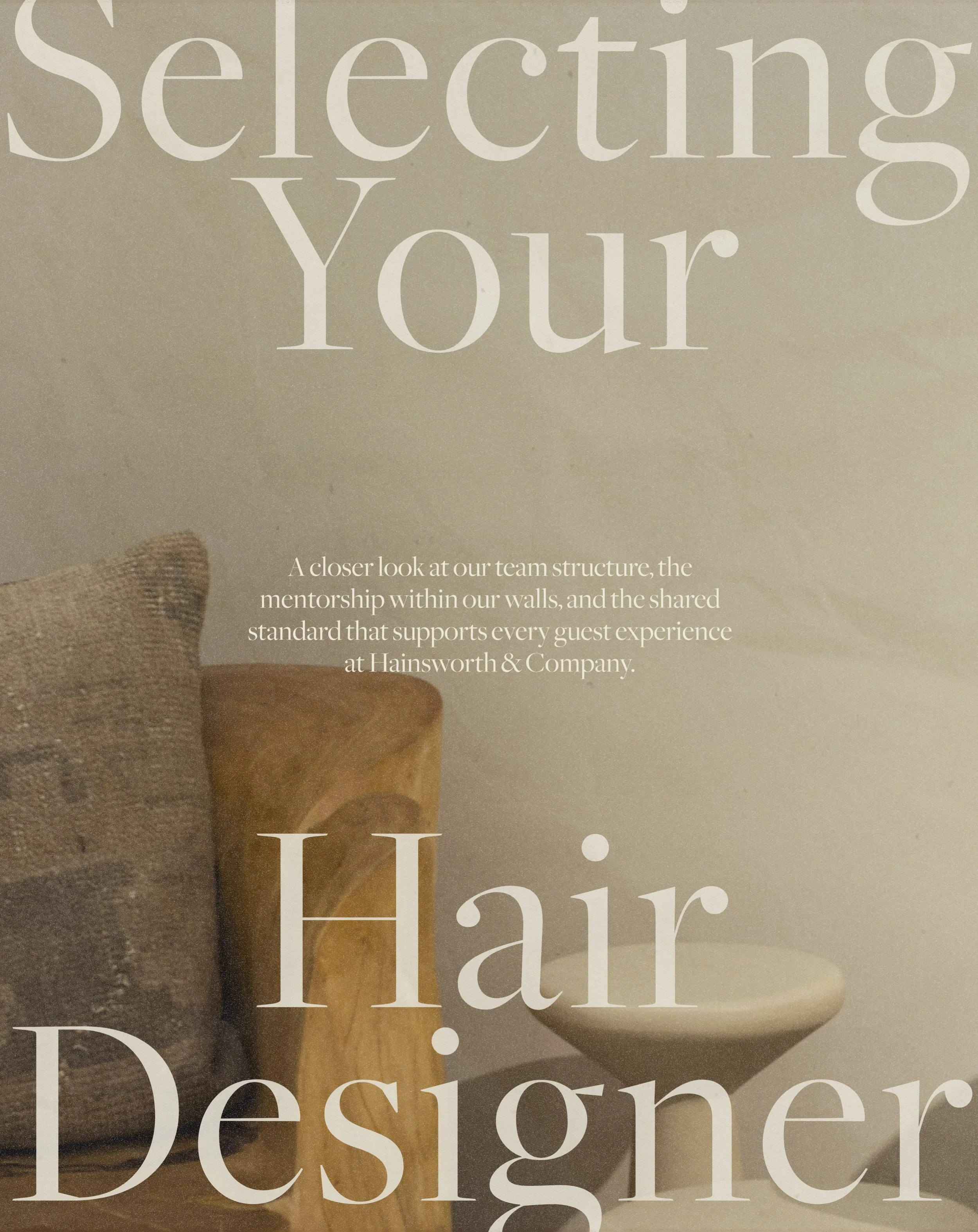 Finding the right Hair Designer IS personal&hellip;

As The House has grown, so has the team within it &mdash; with Hair Designers growing through two intentional paths under one shared H&amp;Co standard.

While these structures may look different be
