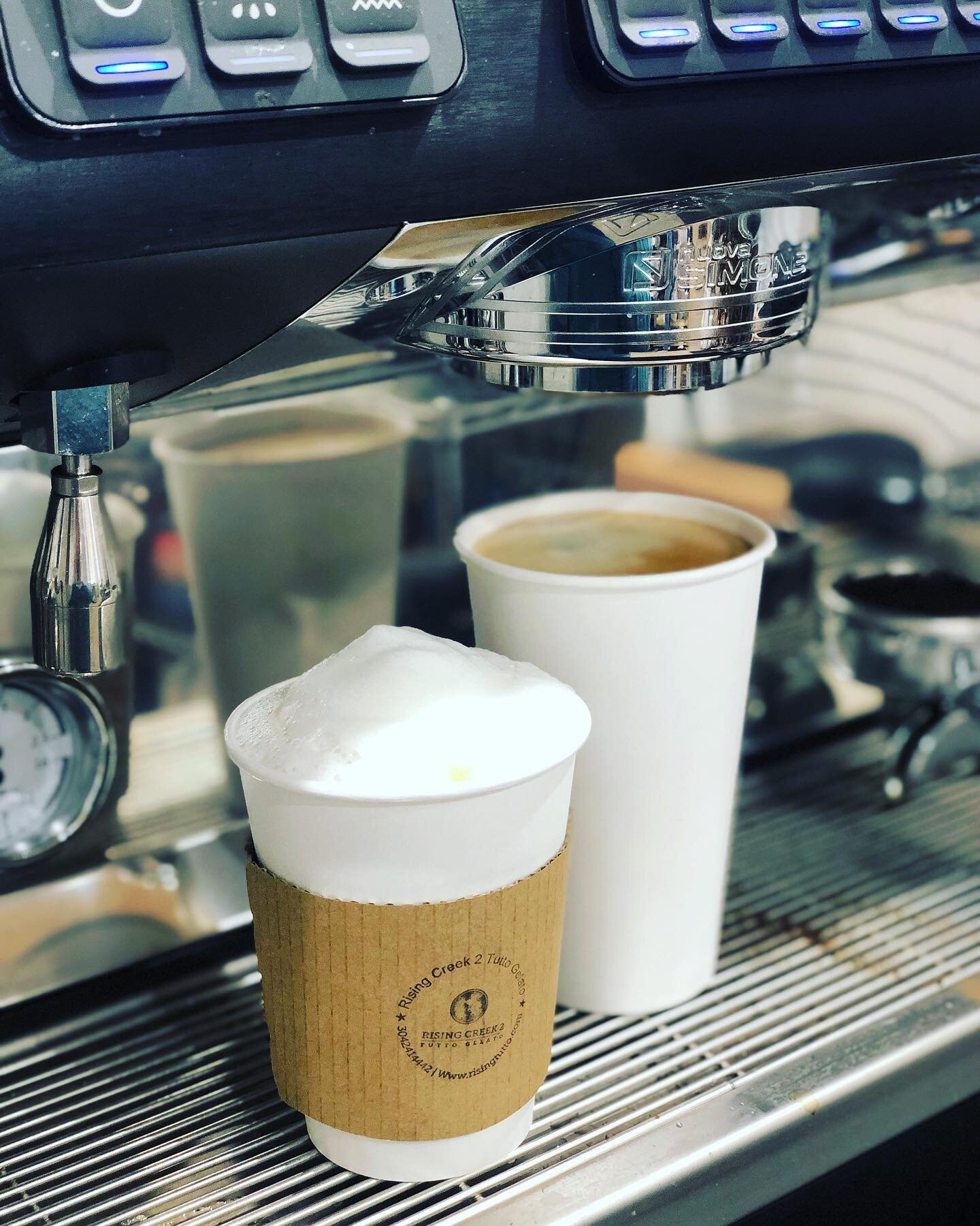But first, coffee. 

We have you covered from drip coffee, iced coffee to flavored lattes- hot or iced. 

Don&rsquo;t drink coffee?? Chai Tea Latte is our usual go to.