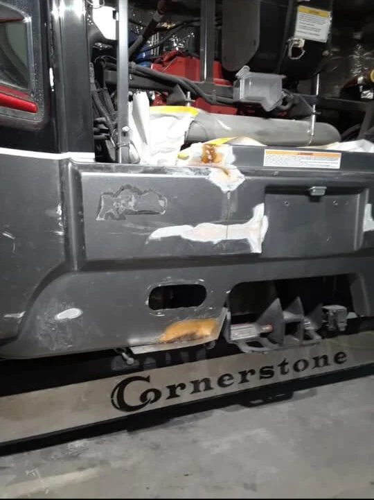 Rear Bumper Repair Before