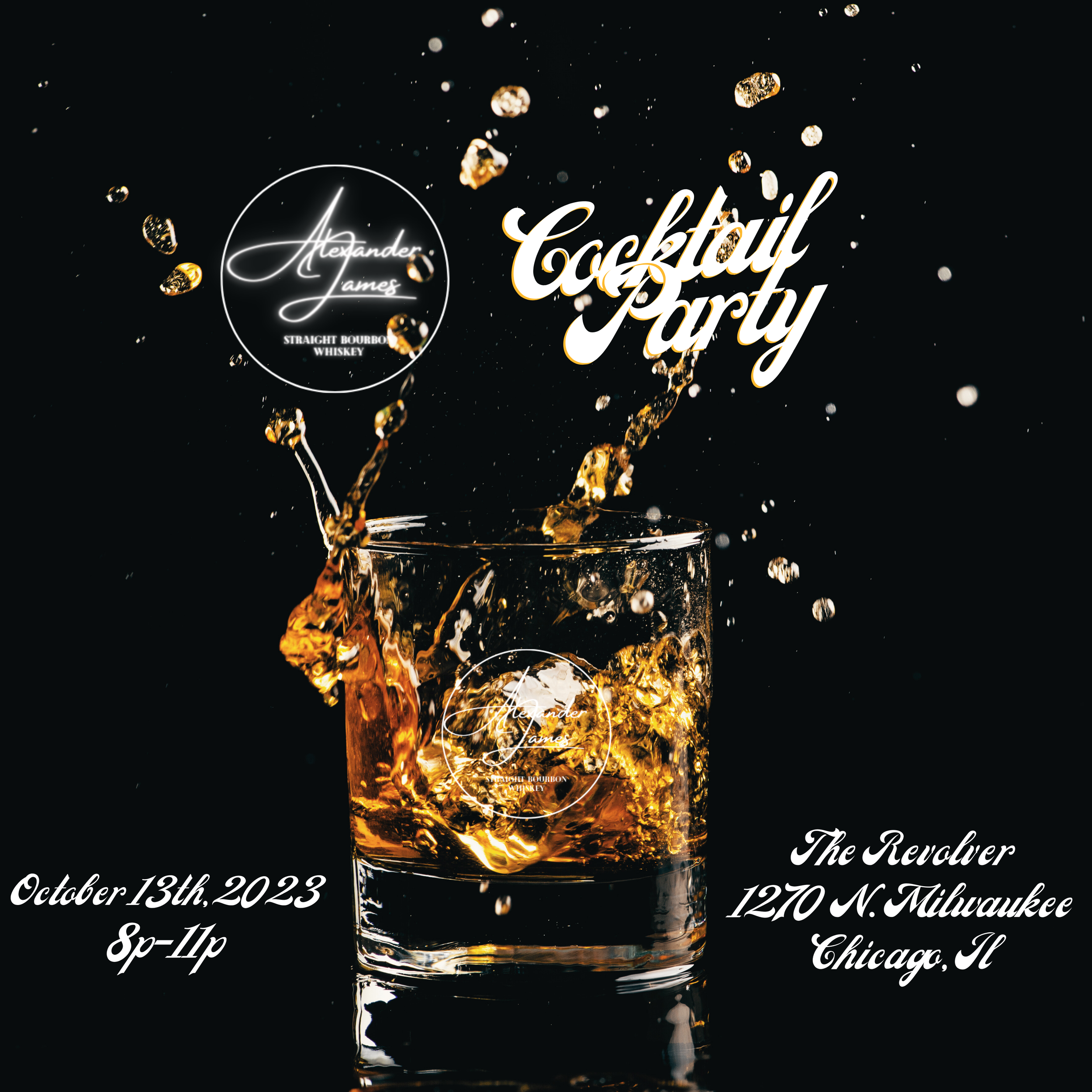 Alexander james Whiskey cocktail party