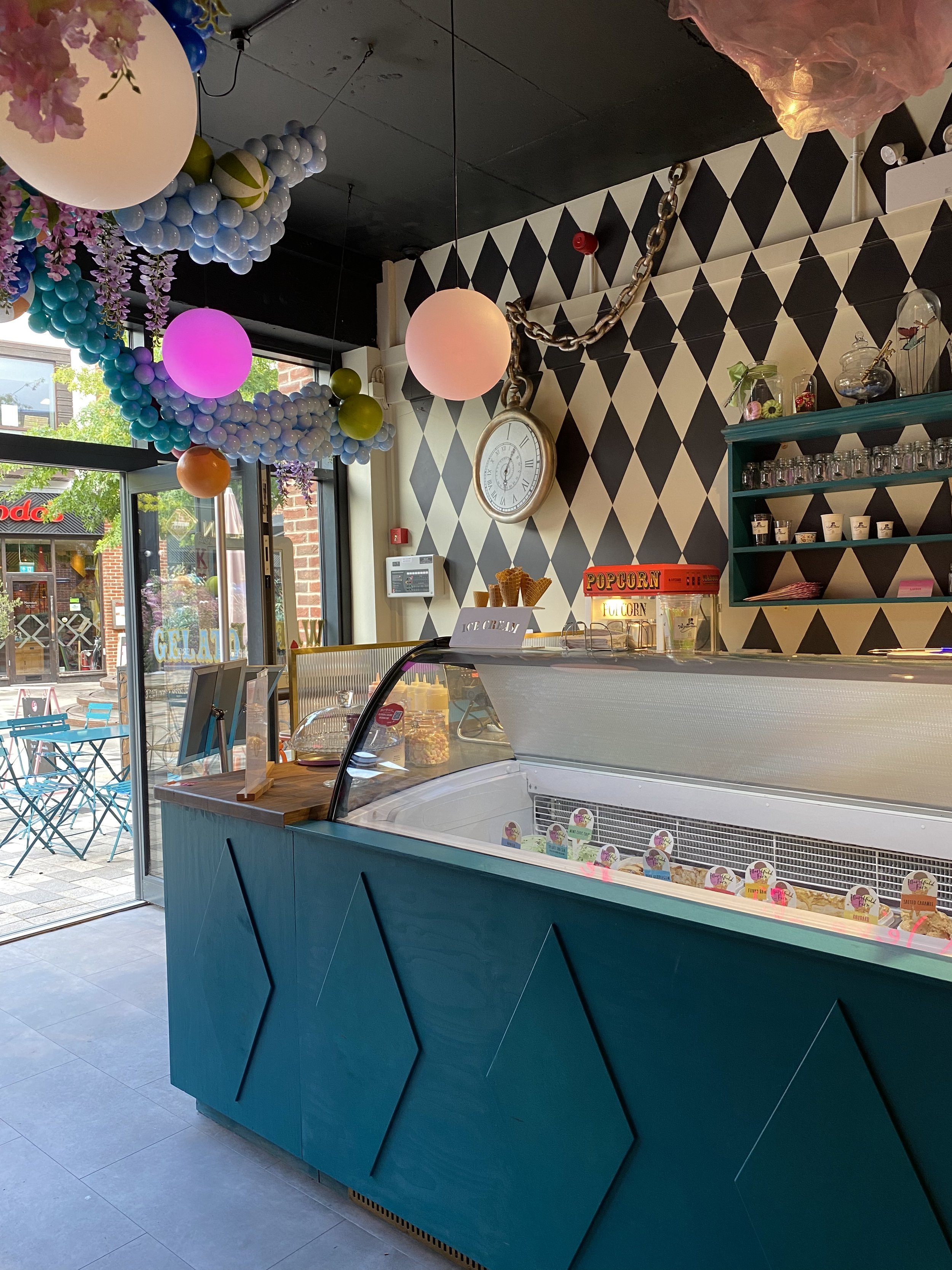 Ice cream counters