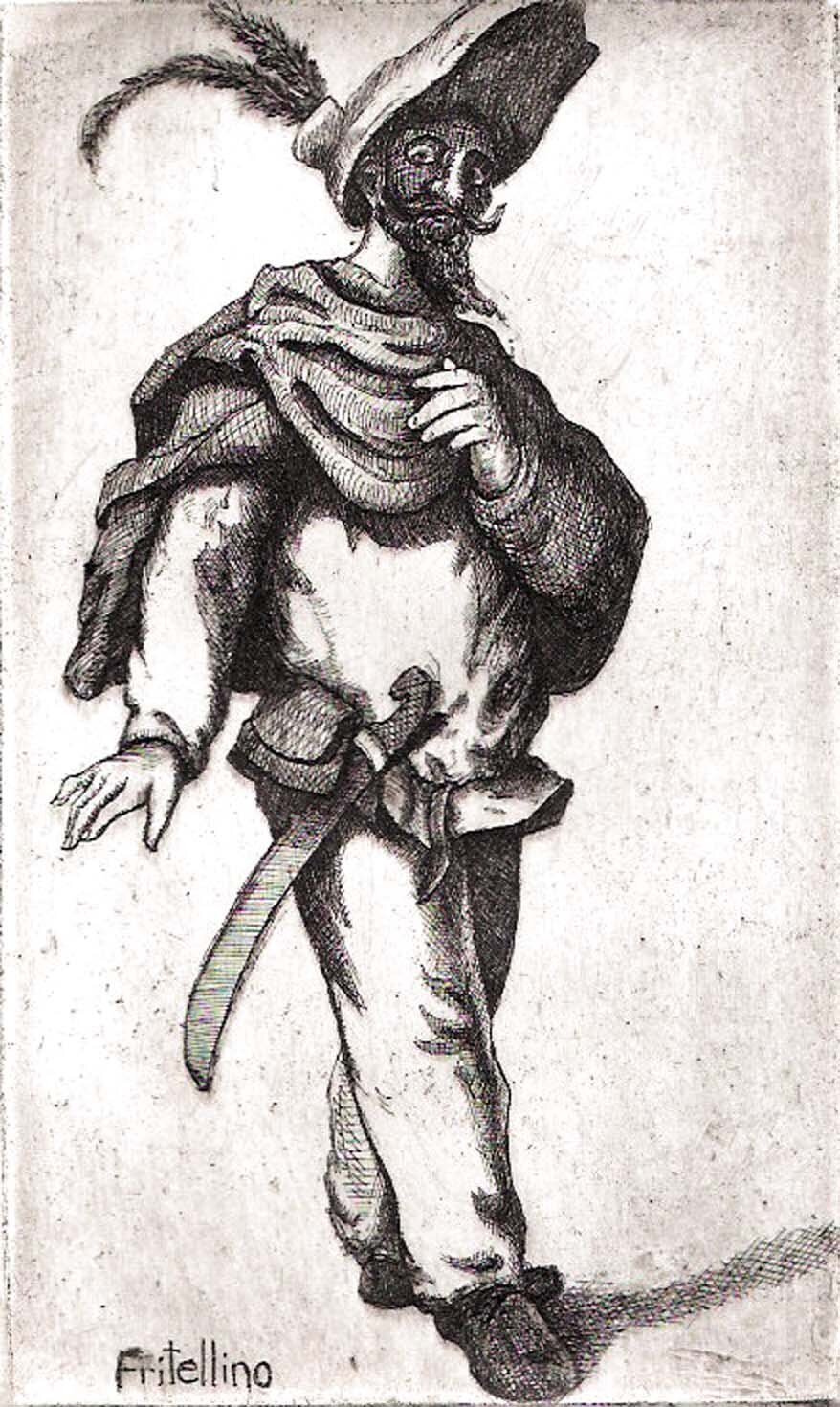 Fritellino, etching, 5" x 3", edition of 25