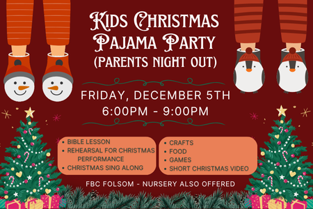 Kids Christmas Pajama Party/Parent's Night Out