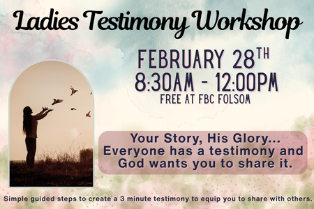 Ladies Testimony Workshop