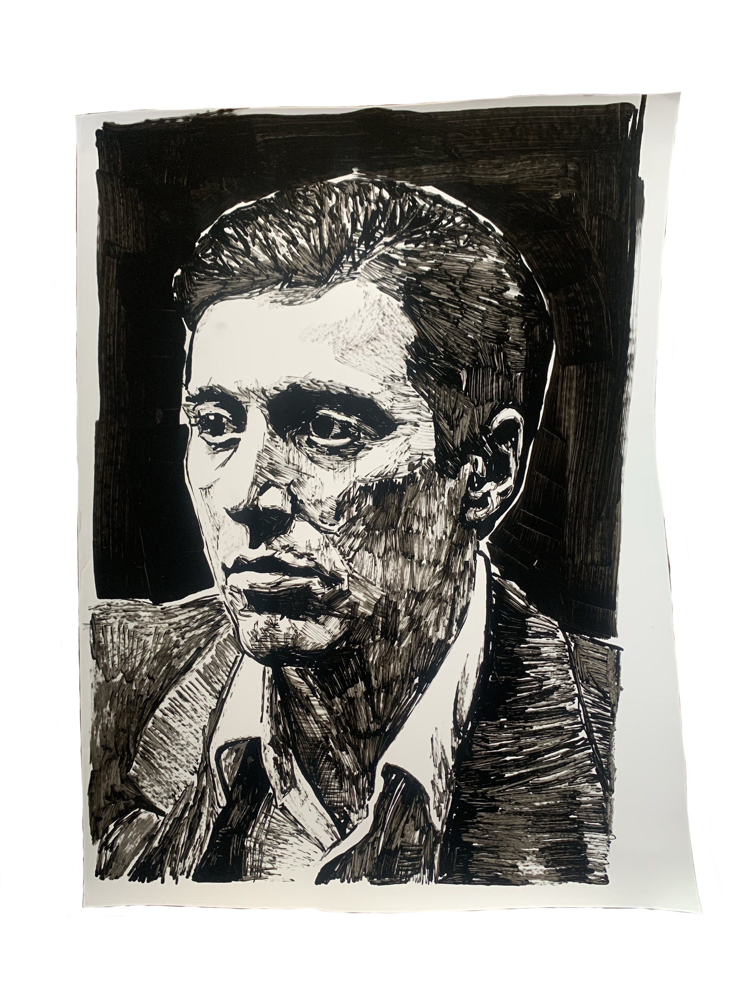 The Third Son, 2021, acrylic on yupo paper