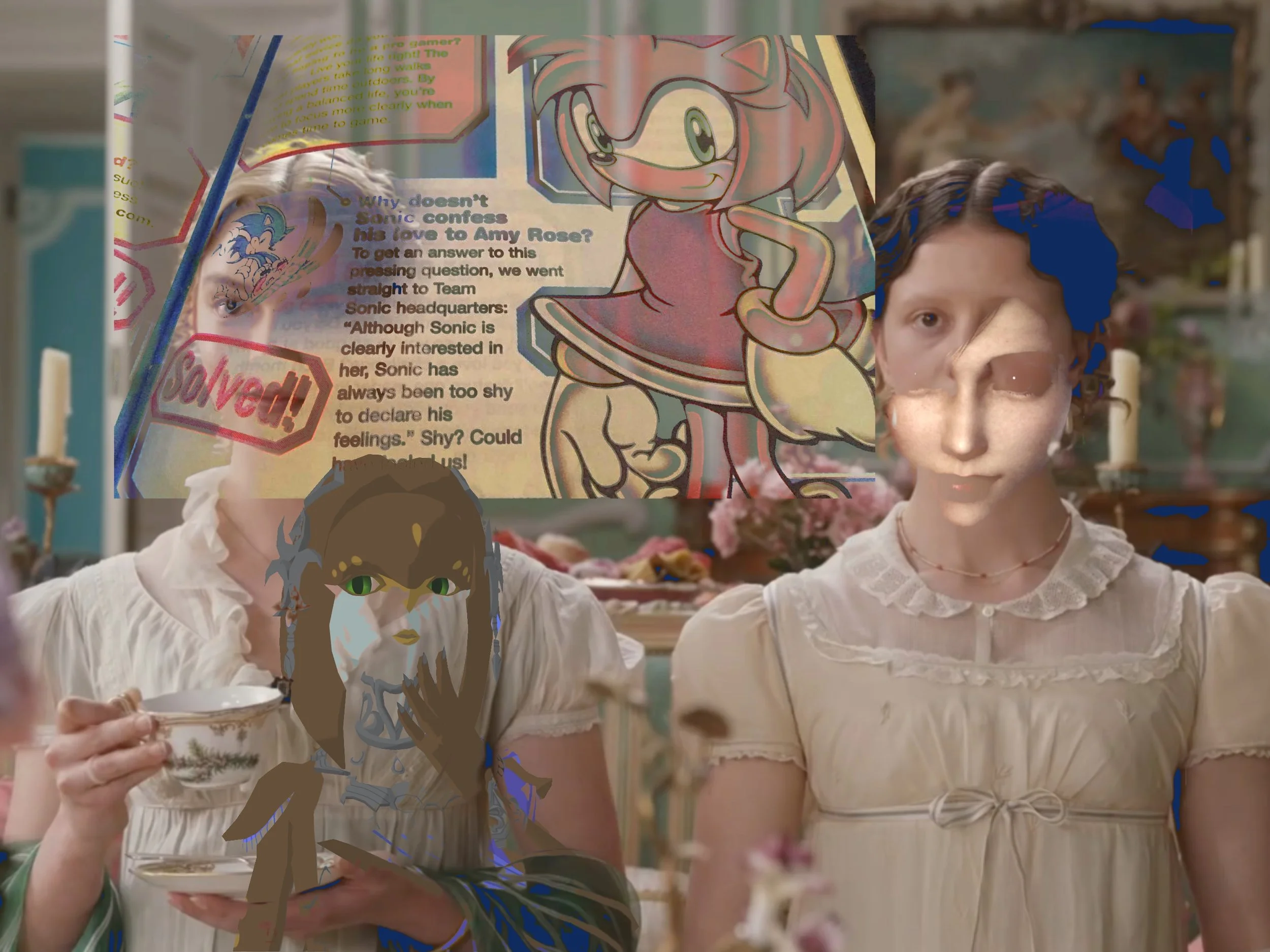 Saving Jane / Death to Sonally, 2024, digital composite