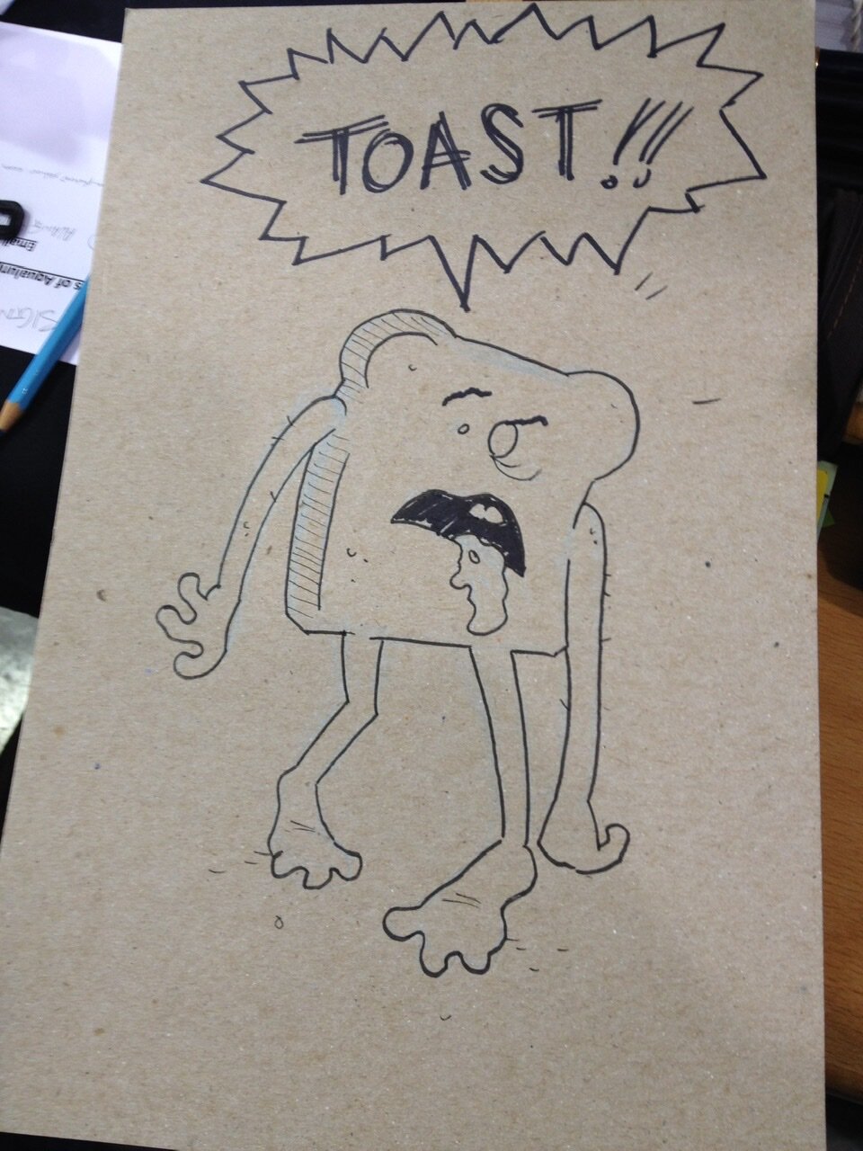 Alex Schumacher’s original Toast, 2014.