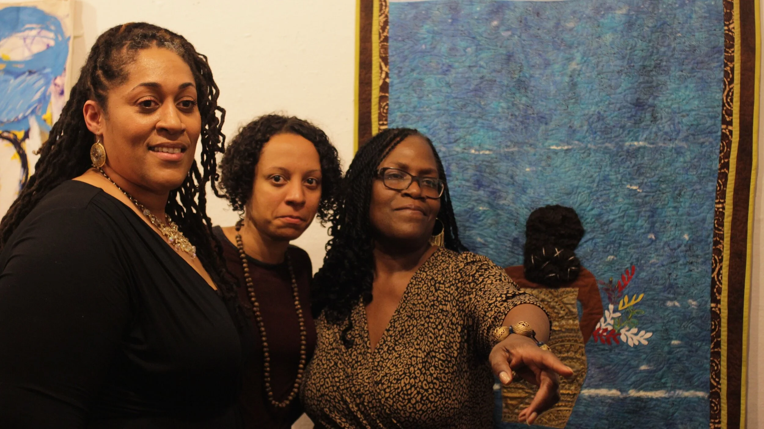 Keisha-Gaye Anderson and her friends at an event.