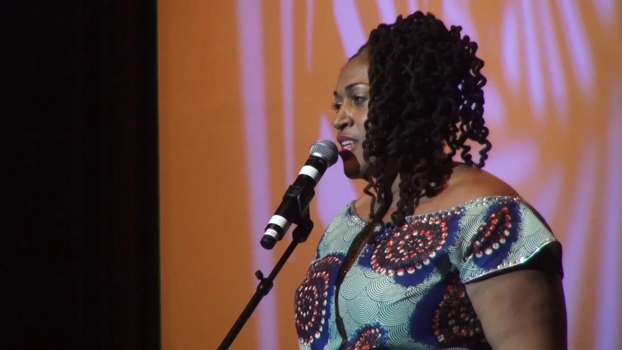 Keisha-Gaye Anderson speaking