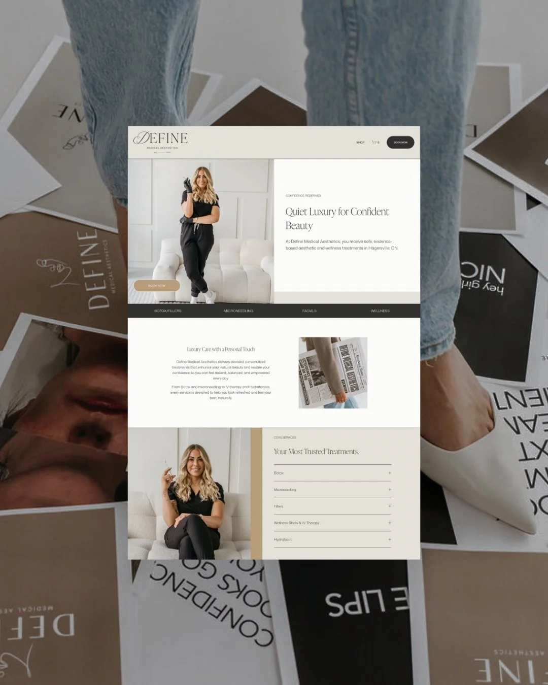 We&rsquo;re gonna hold your hand when we say this: If you&rsquo;re embarrassed to show people your website, your audience already knows.

You cringe at your website because:
 &rarr; It hasn&rsquo;t evolved with you.
 &rarr; The navigation feels like 